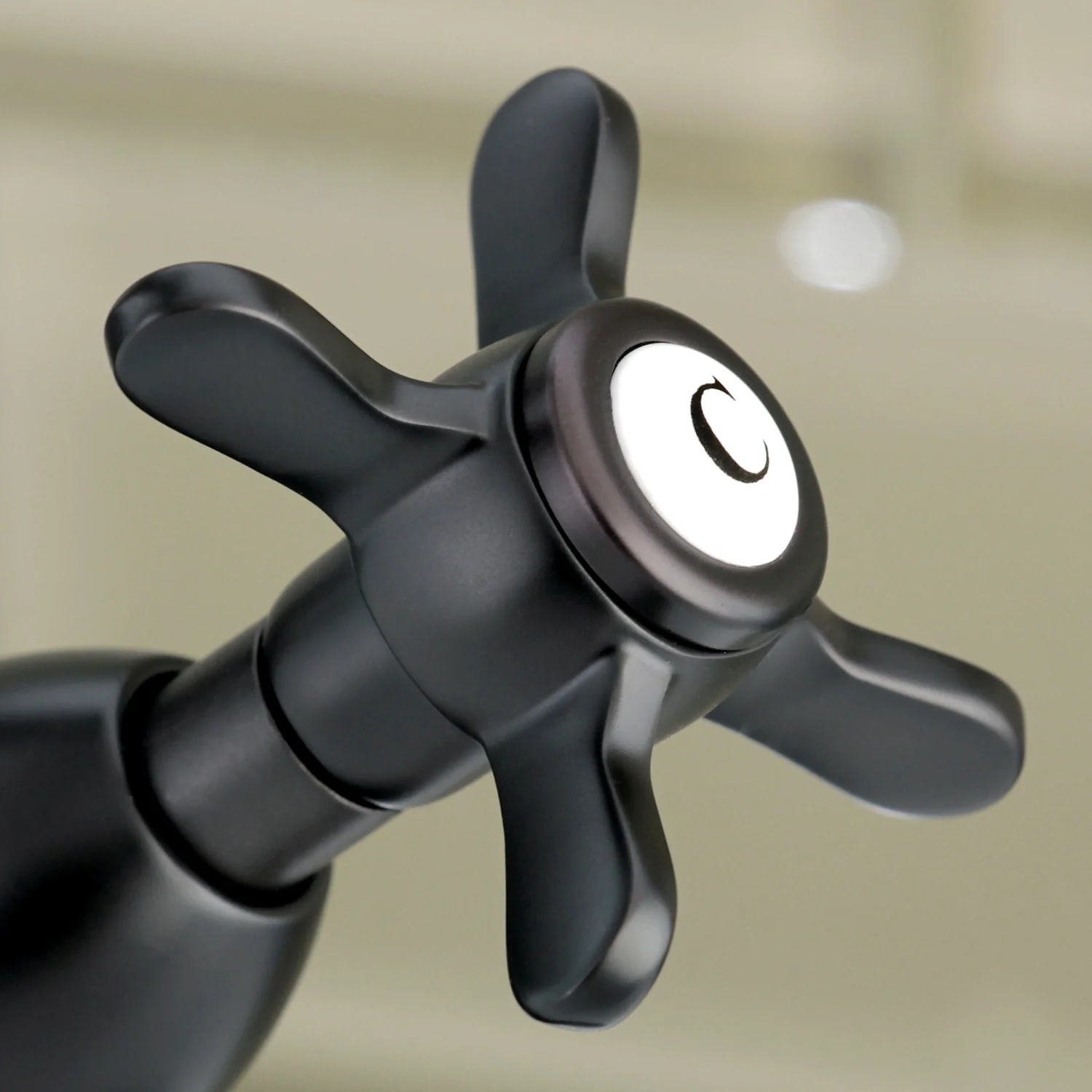 Kingston Heirloom KS1435BEX - Essex Double-Handle 1-or-3 Hole Deck Mount 4-Inch Centerset Bathroom Faucet with Brass Pop-Up, Oil Rubbed Bronze - Image 3