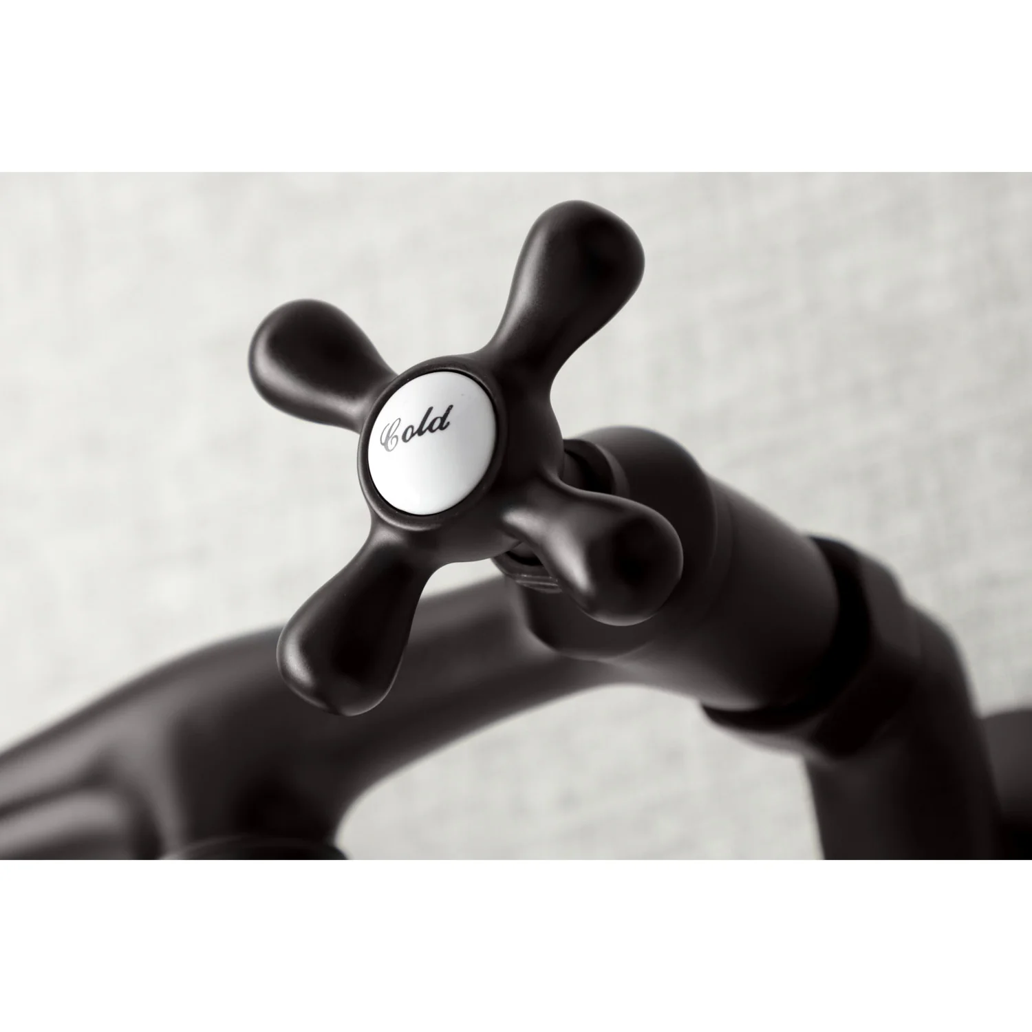 Kingston Heirloom KS216ORB - Kingston Double-Handle 2-Hole Wall Mount Bathroom Faucet, Oil Rubbed Bronze - Image 2