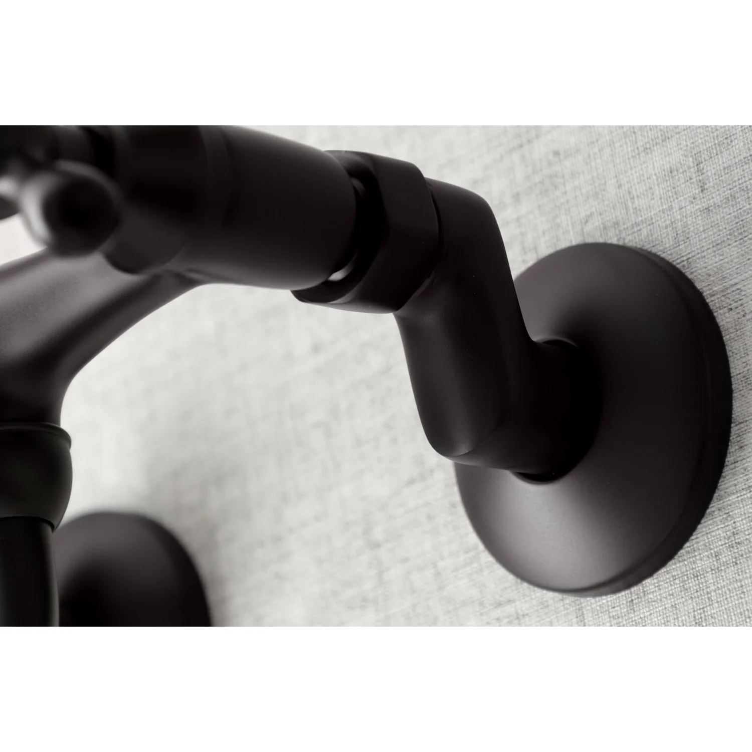Kingston Heirloom KS216ORB - Kingston Double-Handle 2-Hole Wall Mount Bathroom Faucet, Oil Rubbed Bronze - Image 3