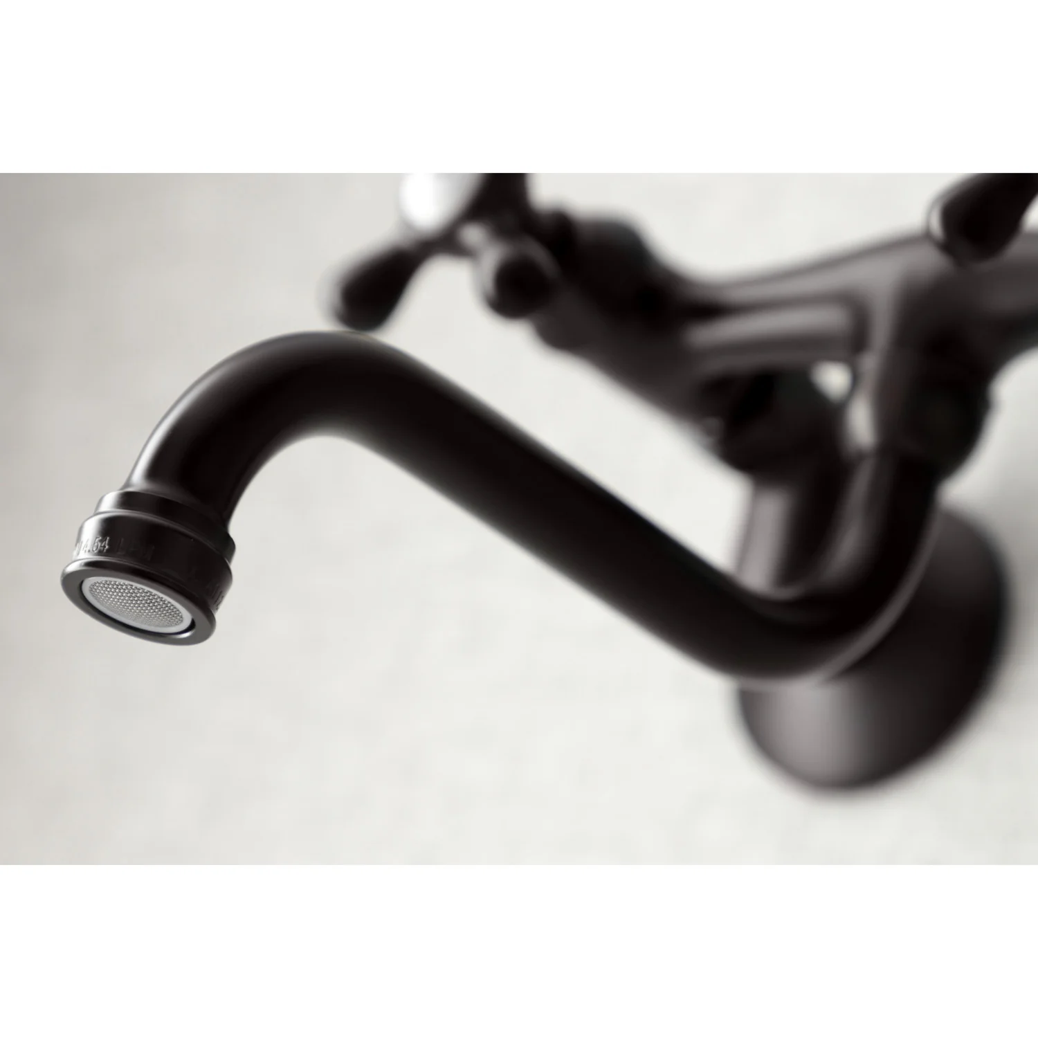 Kingston Heirloom KS216ORB - Kingston Double-Handle 2-Hole Wall Mount Bathroom Faucet, Oil Rubbed Bronze - Image 4