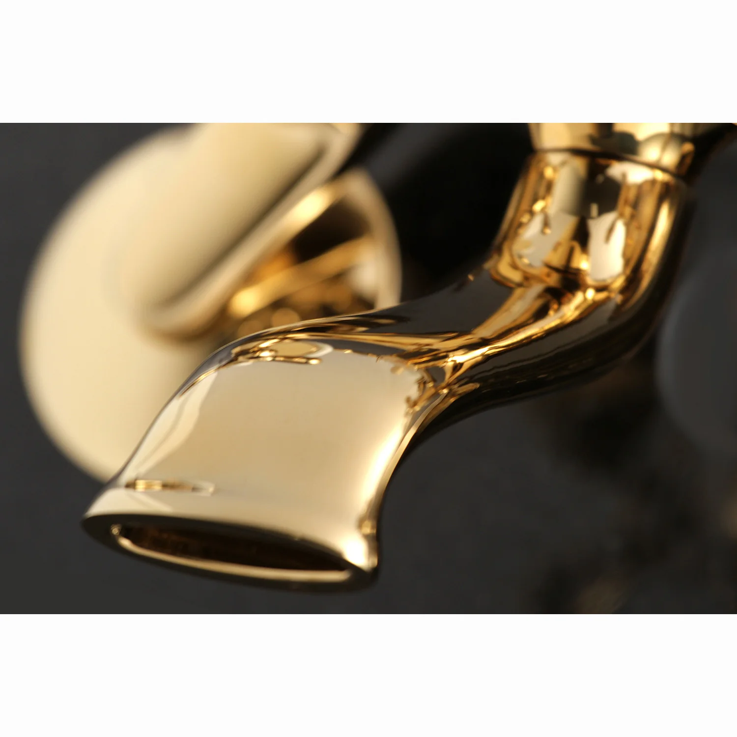Kingston Heirloom KS266PB - Kingston Two-Handle 2-Hole Wall Mount Clawfoot Tub Faucet with Hand Shower, Polished Brass - Image 3
