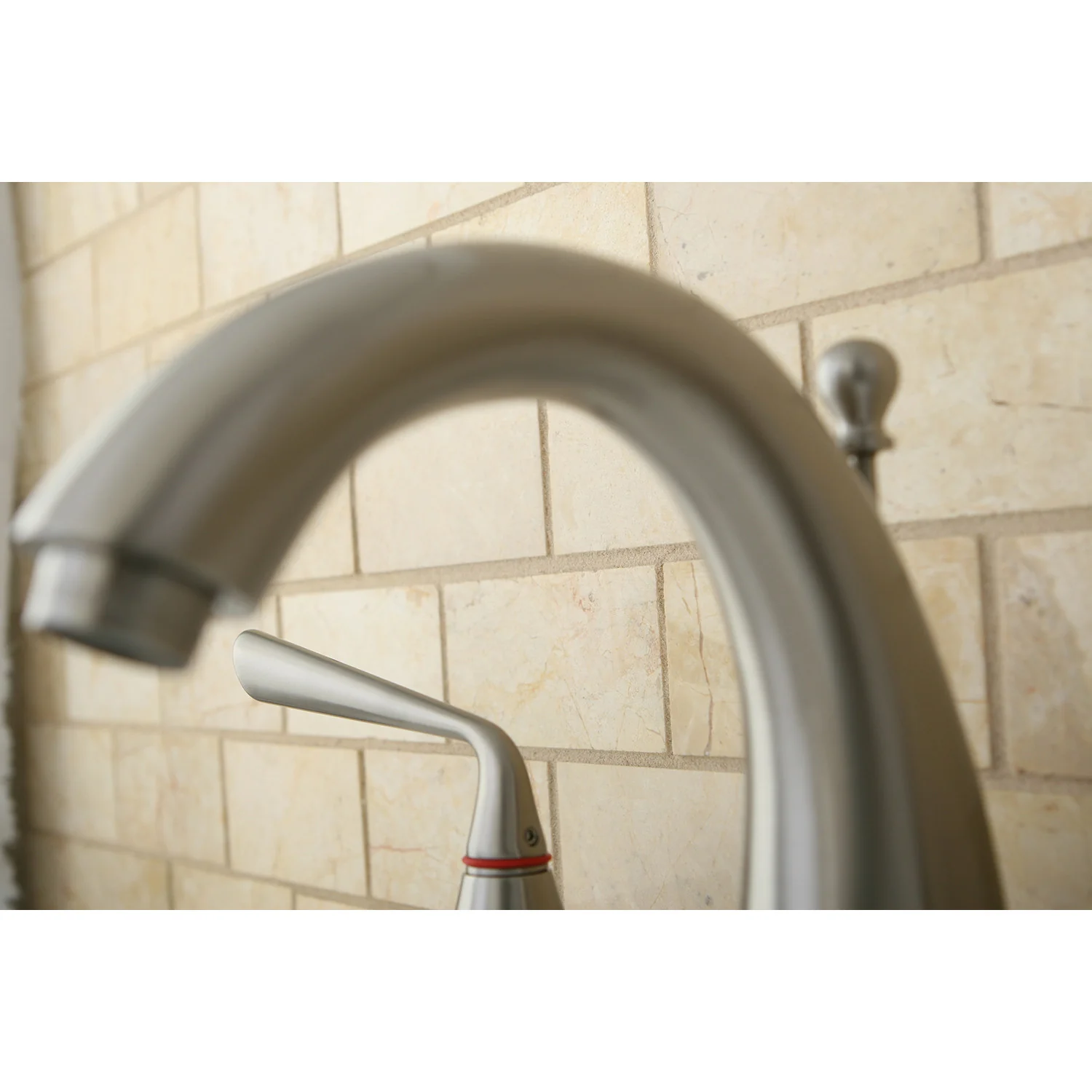 Kingston Tulare KS2978ZL - Silver Sage Two-Handle 3-Hole Deck Mount Widespread Bathroom Faucet with Brass Pop-Up, Brushed Nickel - Image 2