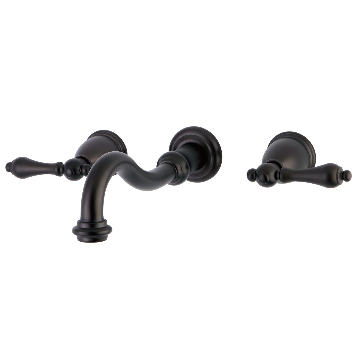 Kingston Heirloom KS3025AL - Restoration Two-Handle 3-Hole Wall Mount Tub Faucet, Oil Rubbed Bronze