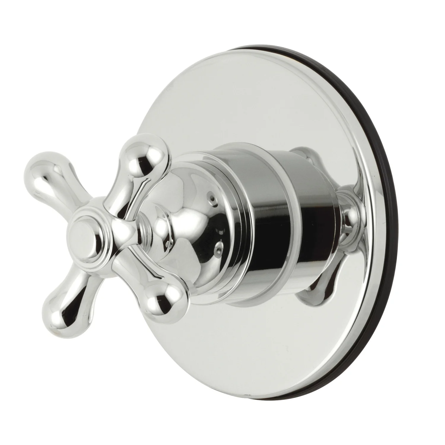 Kingston Heirloom KS3031AX - Restoration Single-Handle Three-Way Diverter Valve with Round Trim Kit, Polished Chrome