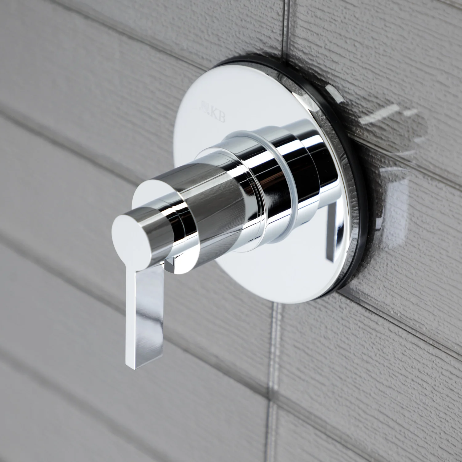 Kingston Sona KS3031NDL - NuvoFusion Single-Handle Three-Way Diverter Valve with Round Trim Kit, Polished Chrome - Image 2