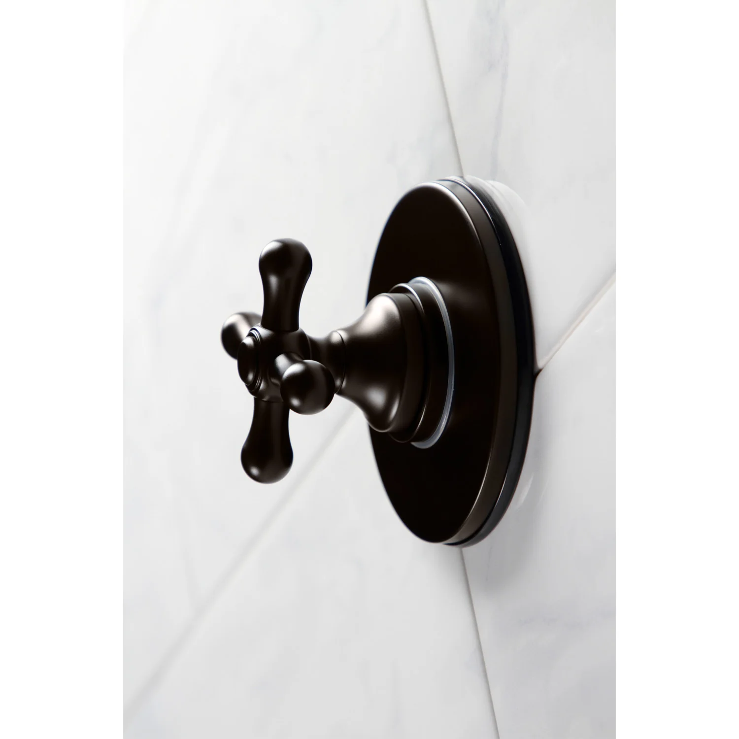 Kingston Heirloom KS3035AX - Restoration Single-Handle Three-Way Diverter Valve with Round Trim Kit, Oil Rubbed Bronze - Image 4