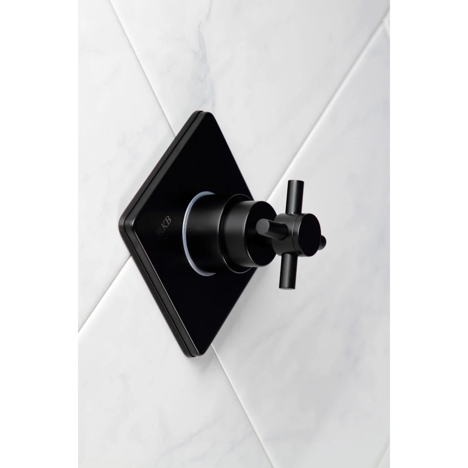 Kingston Sona KS3040DX - Concord Single-Handle Three-Way Diverter Valve with Square Trim Kit, Matte Black - Image 2