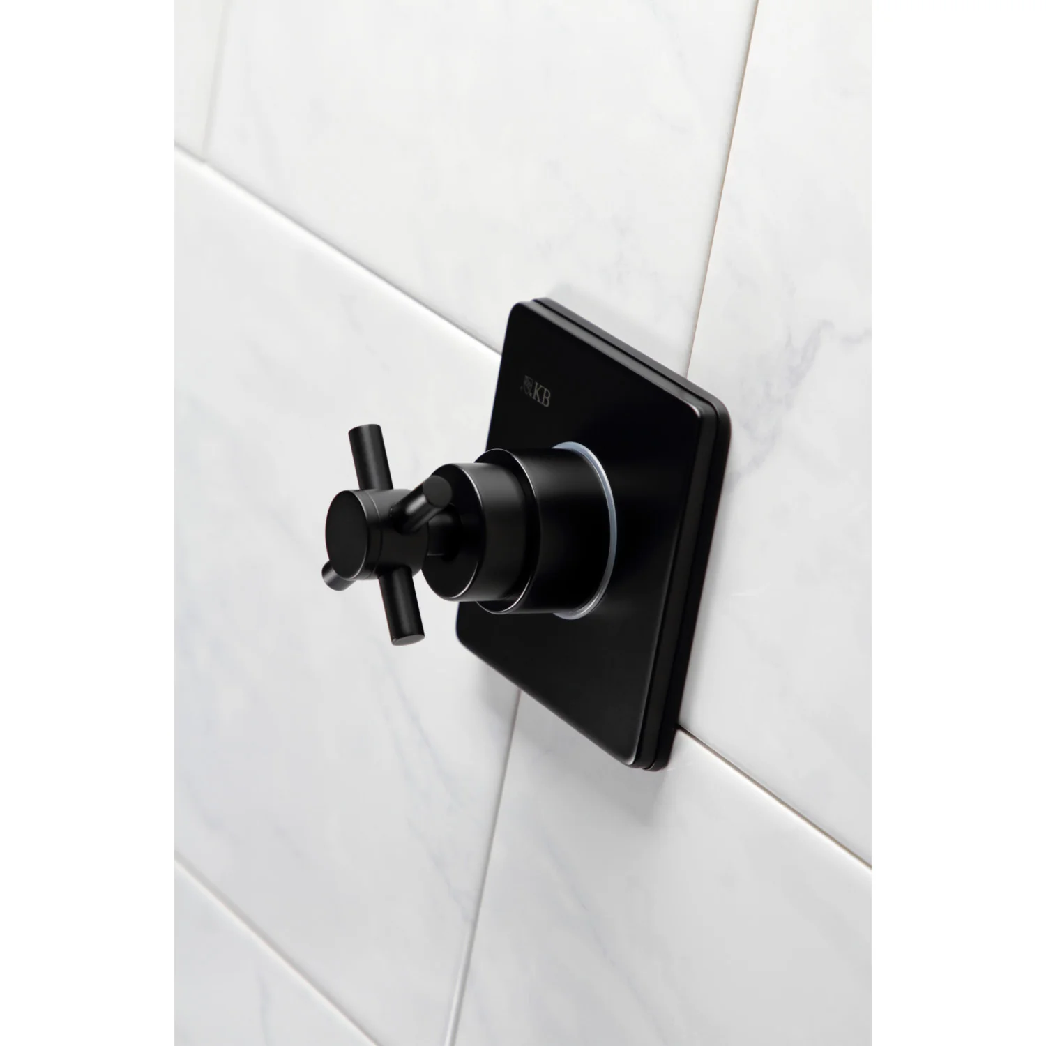 Kingston Sona KS3040DX - Concord Single-Handle Three-Way Diverter Valve with Square Trim Kit, Matte Black - Image 5