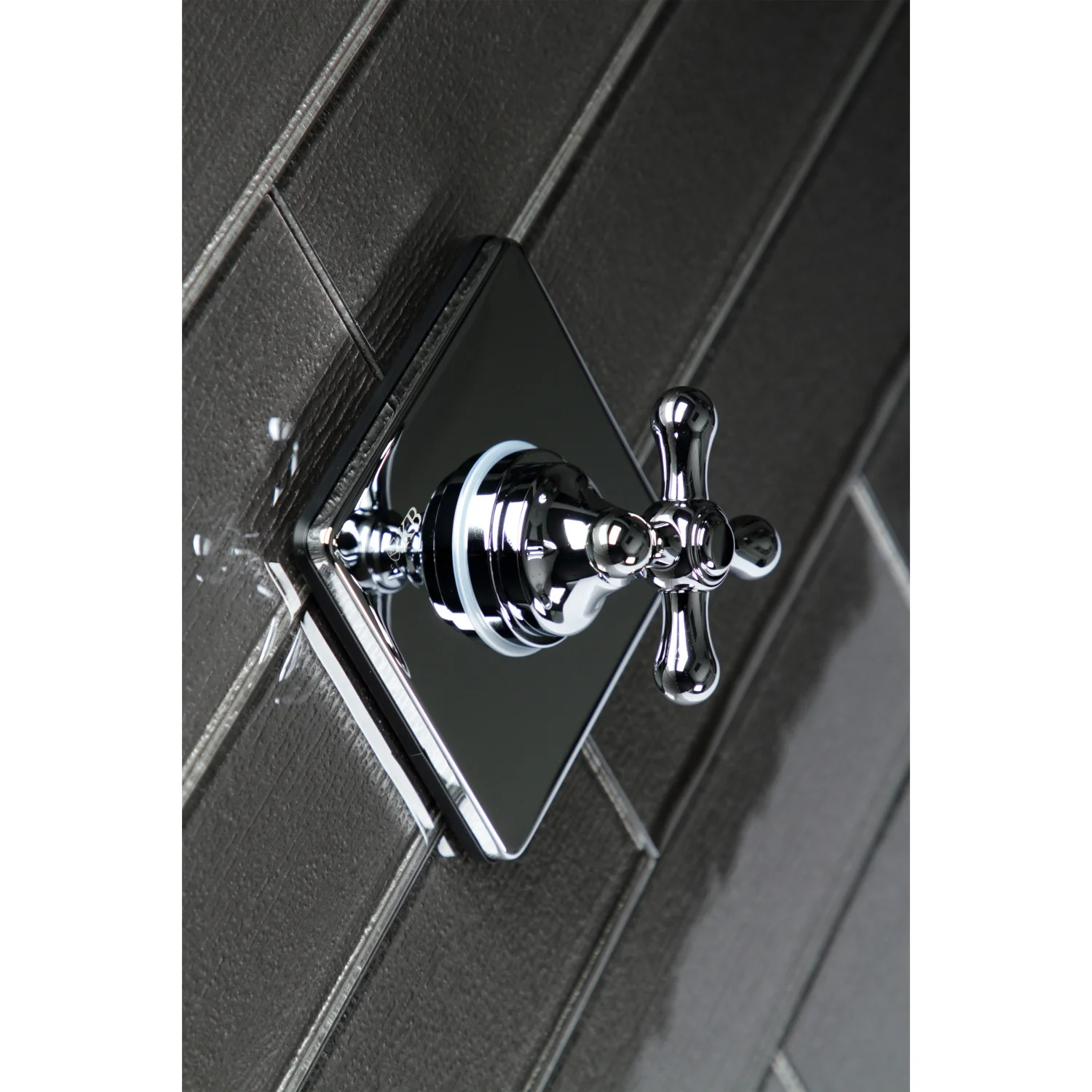 Kingston Heirloom KS3041AX - Restoration Single-Handle Three-Way Diverter Valve with Square Trim Kit, Polished Chrome - Image 2