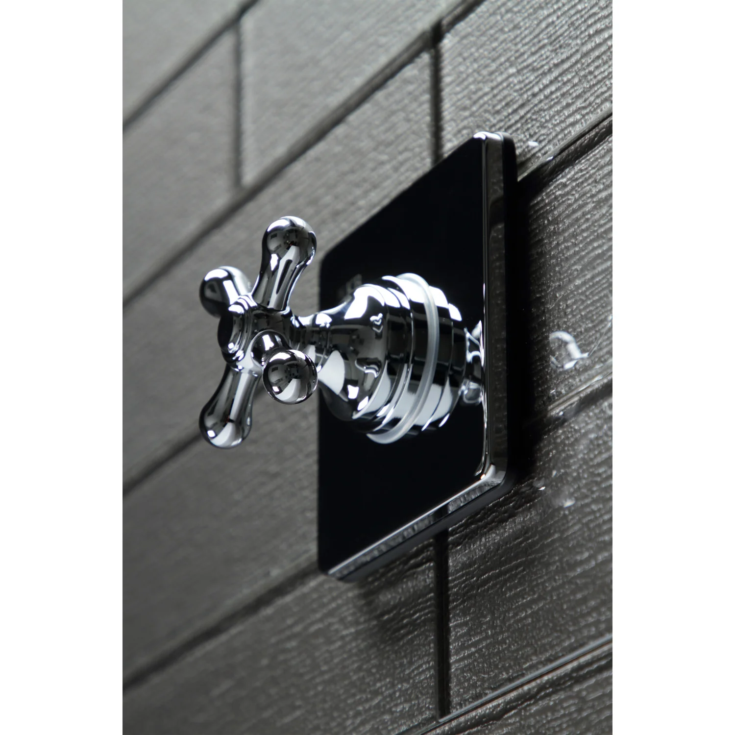 Kingston Heirloom KS3041AX - Restoration Single-Handle Three-Way Diverter Valve with Square Trim Kit, Polished Chrome - Image 4