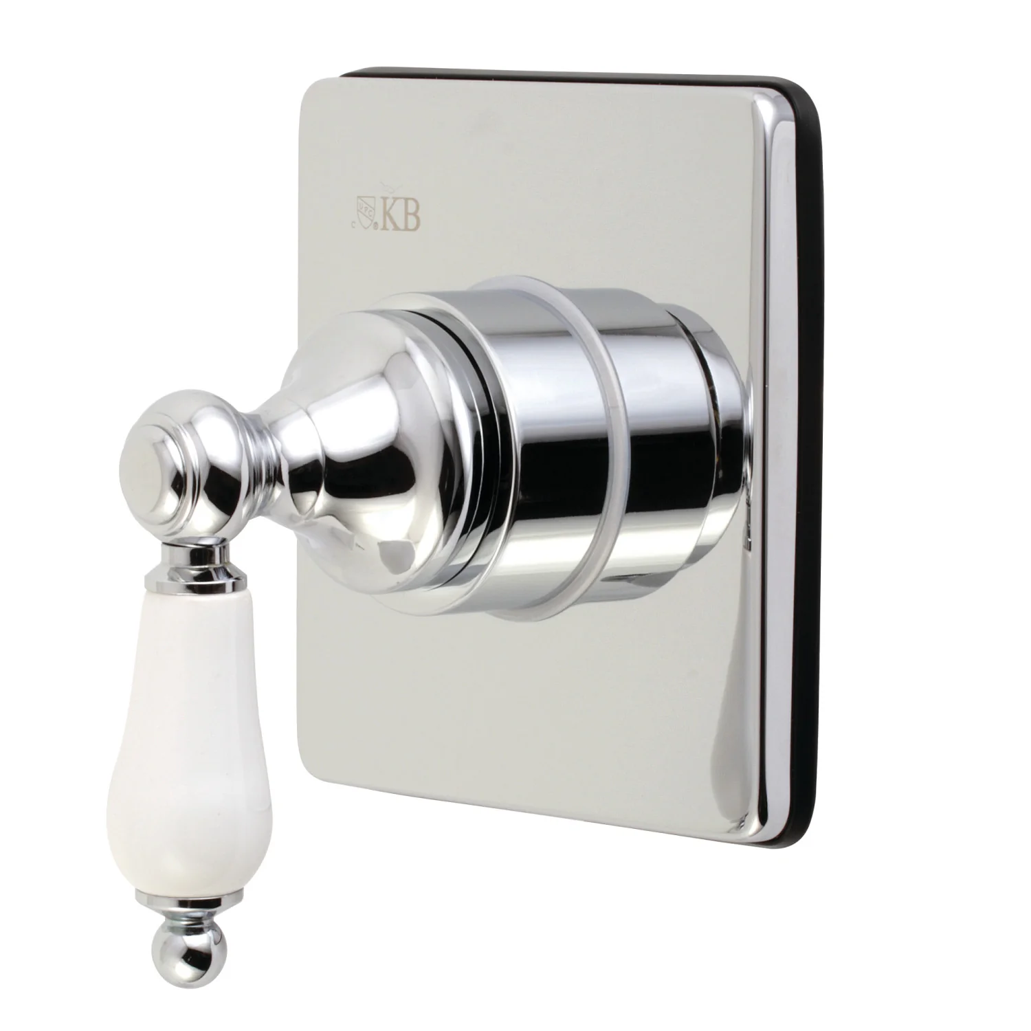 Kingston Heirloom KS3041PL - Restoration Single-Handle Three-Way Diverter Valve with Square Trim Kit, Polished Chrome