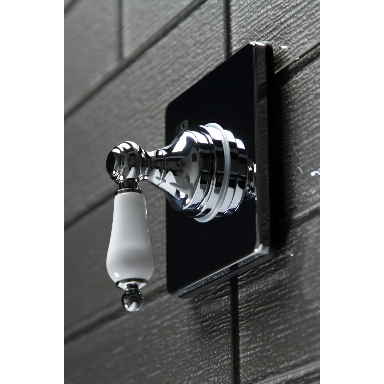 Kingston Heirloom KS3041PL - Restoration Single-Handle Three-Way Diverter Valve with Square Trim Kit, Polished Chrome - Image 4