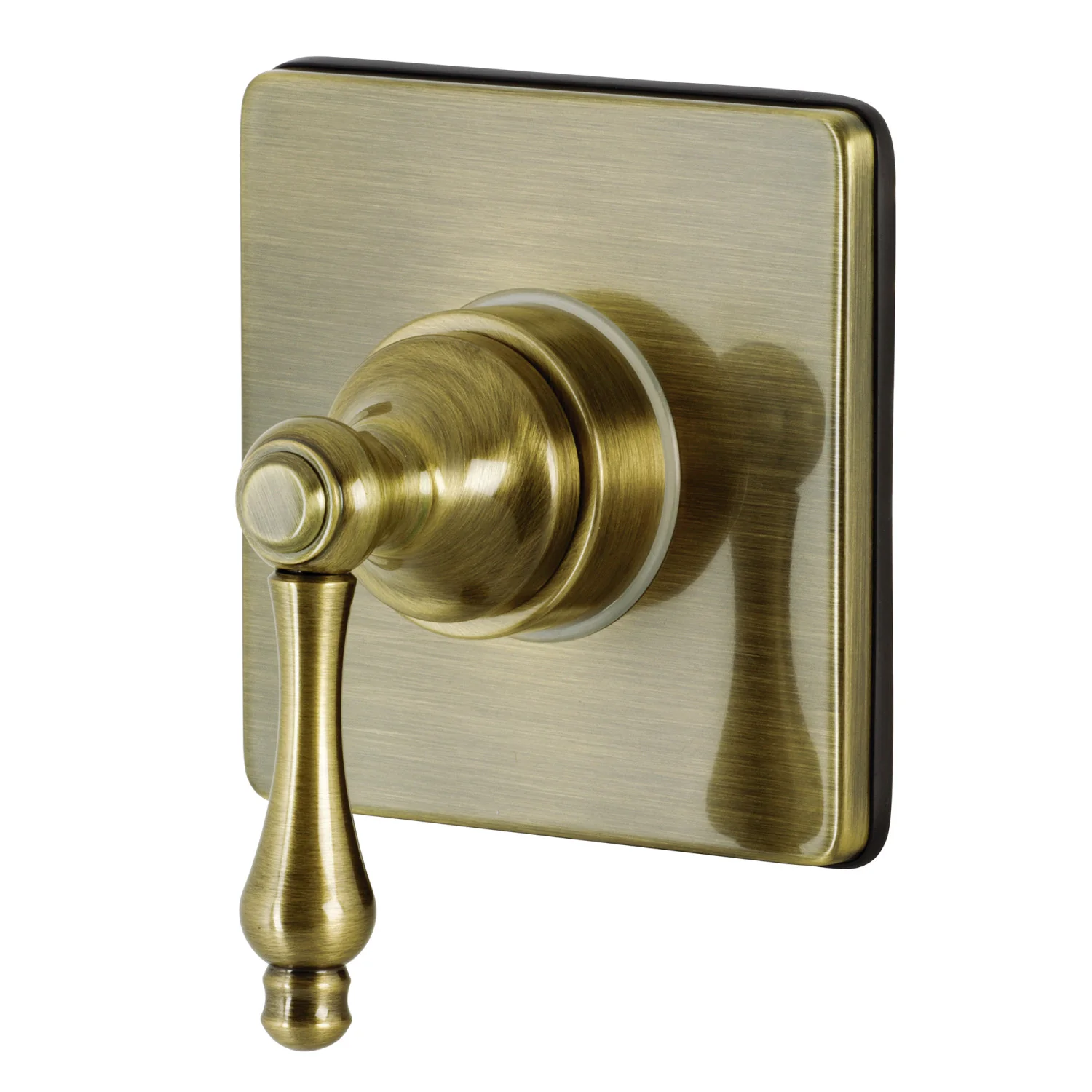 Kingston Heirloom KS3043AL - Restoration Single-Handle Three-Way Diverter Valve with Square Trim Kit, Antique Brass
