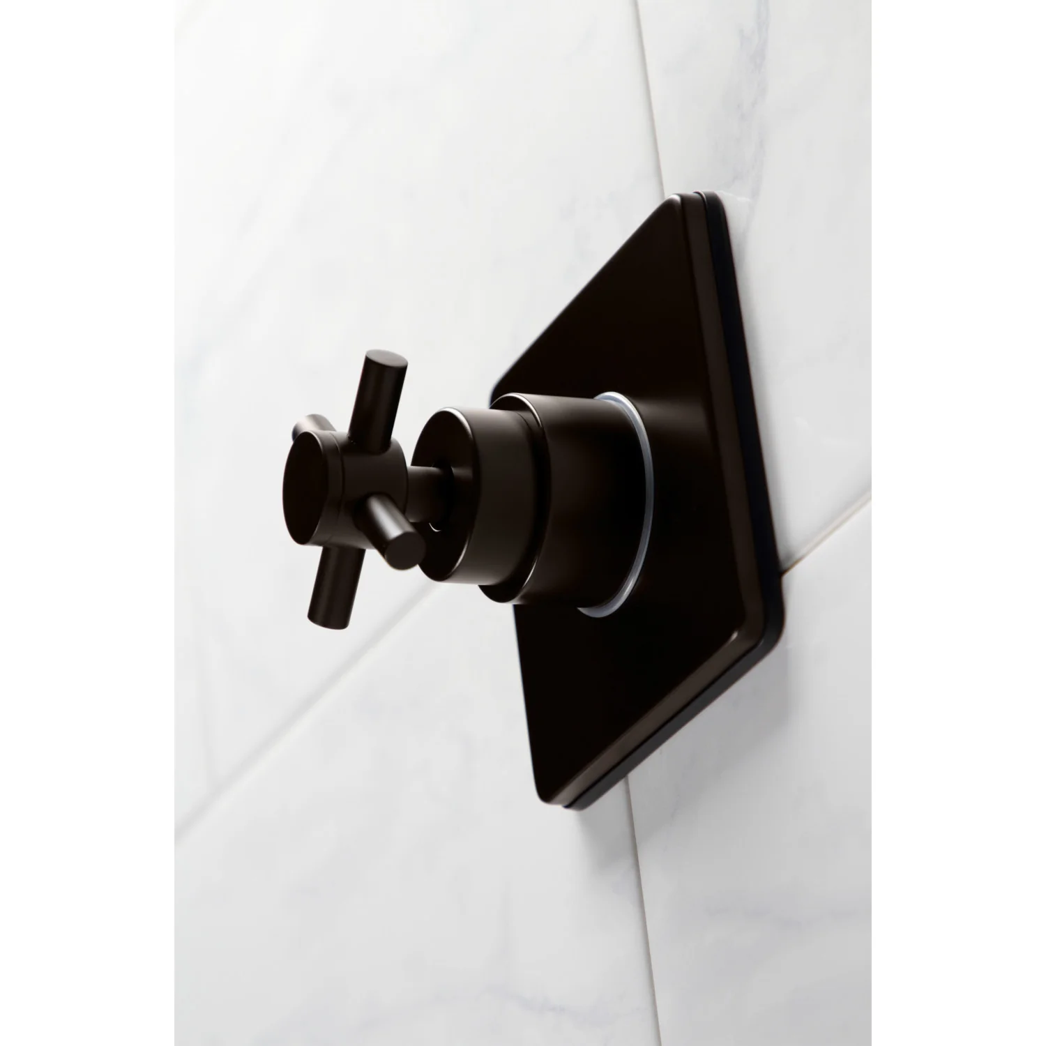 Kingston Sona KS3045DX - Concord Single-Handle Three-Way Diverter Valve with Square Trim Kit, Oil Rubbed Bronze - Image 4