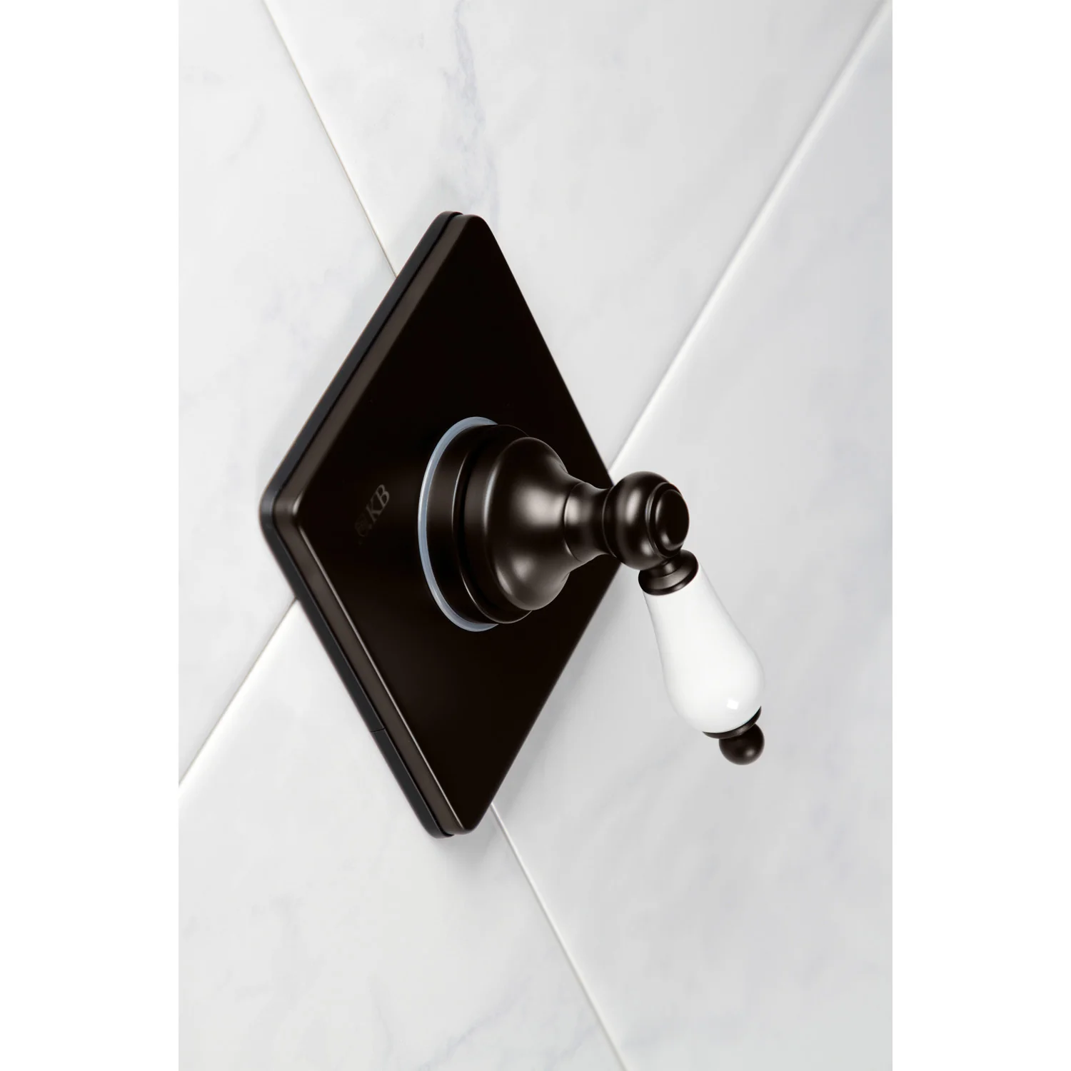 Kingston Heirloom KS3045PL - Restoration Single-Handle Three-Way Diverter Valve with Square Trim Kit, Oil Rubbed Bronze - Image 2