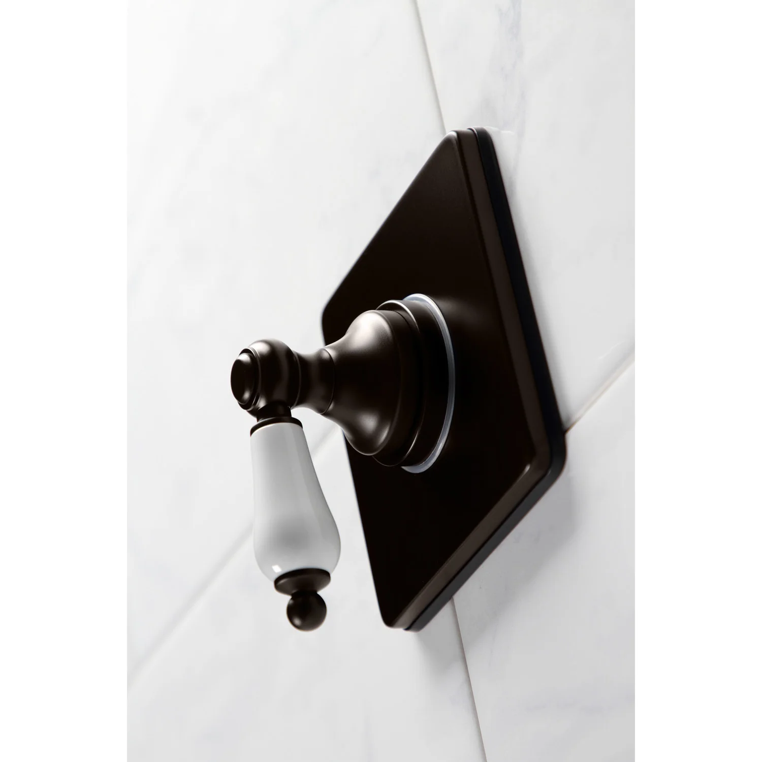 Kingston Heirloom KS3045PL - Restoration Single-Handle Three-Way Diverter Valve with Square Trim Kit, Oil Rubbed Bronze - Image 4