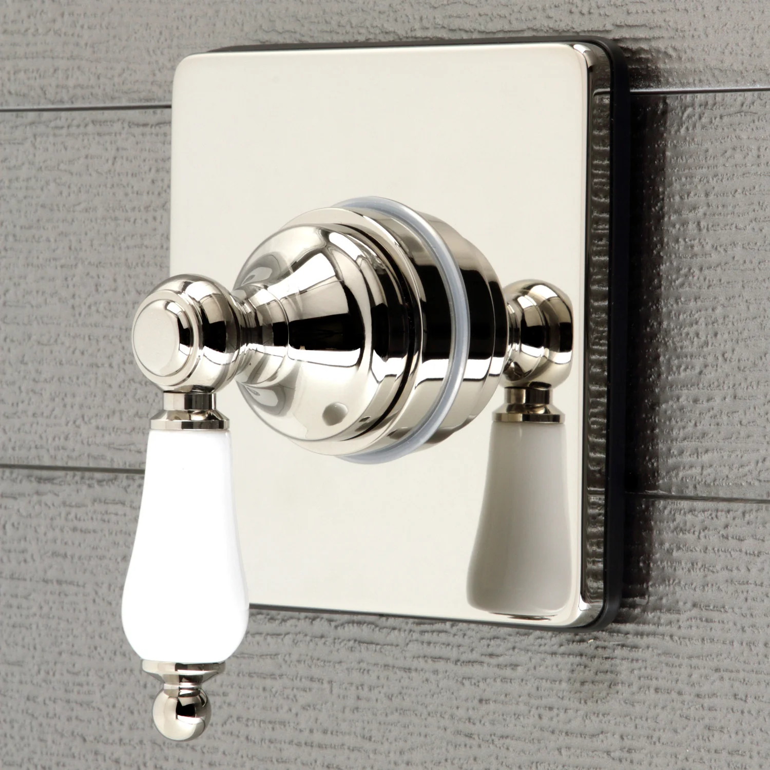 Kingston Heirloom KS3046PL - Restoration Single-Handle Three-Way Diverter Valve with Square Trim Kit, Polished Nickel - Image 2