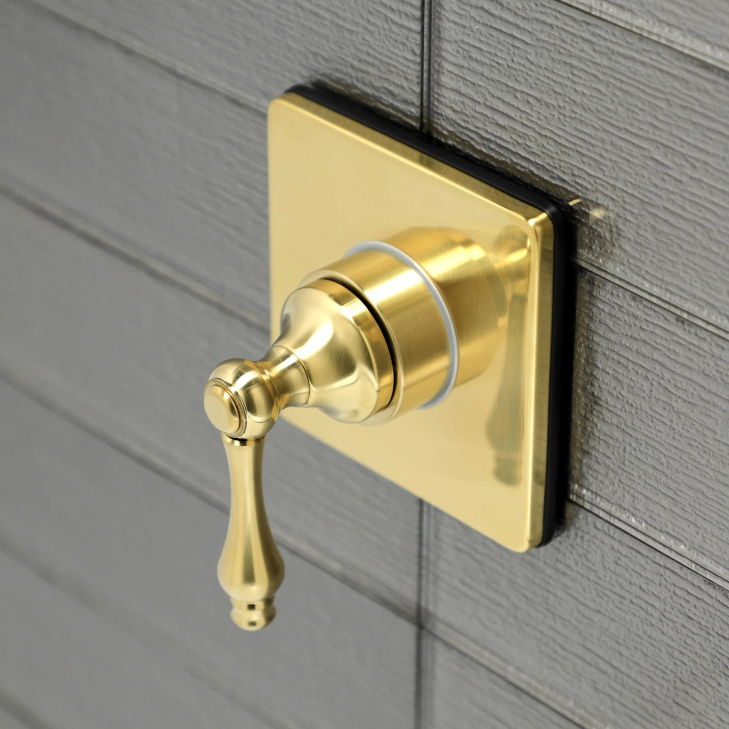 Kingston Heirloom KS3047AL - Restoration Single-Handle Three-Way Diverter Valve with Square Trim Kit, Brushed Brass - Image 2