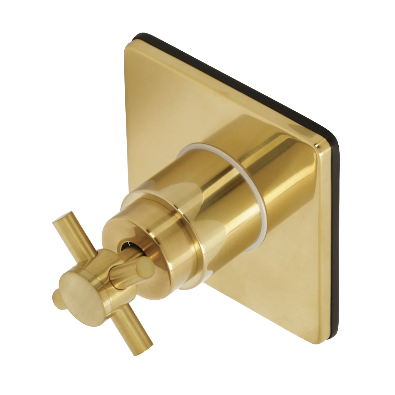 Kingston Sona KS3047DX - Concord Single-Handle Three-Way Diverter Valve with Square Trim Kit, Brushed Brass