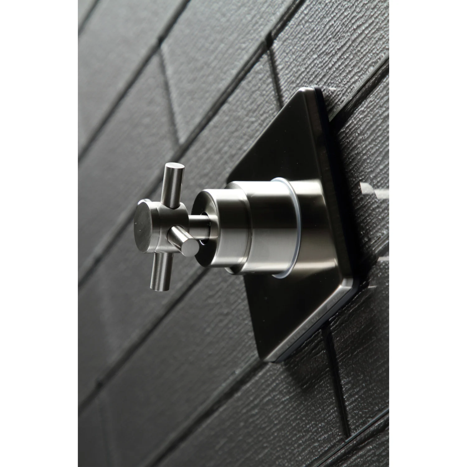 Kingston Sona KS3048DX - Concord Single-Handle Three-Way Diverter Valve with Square Trim Kit, Brushed Nickel - Image 4