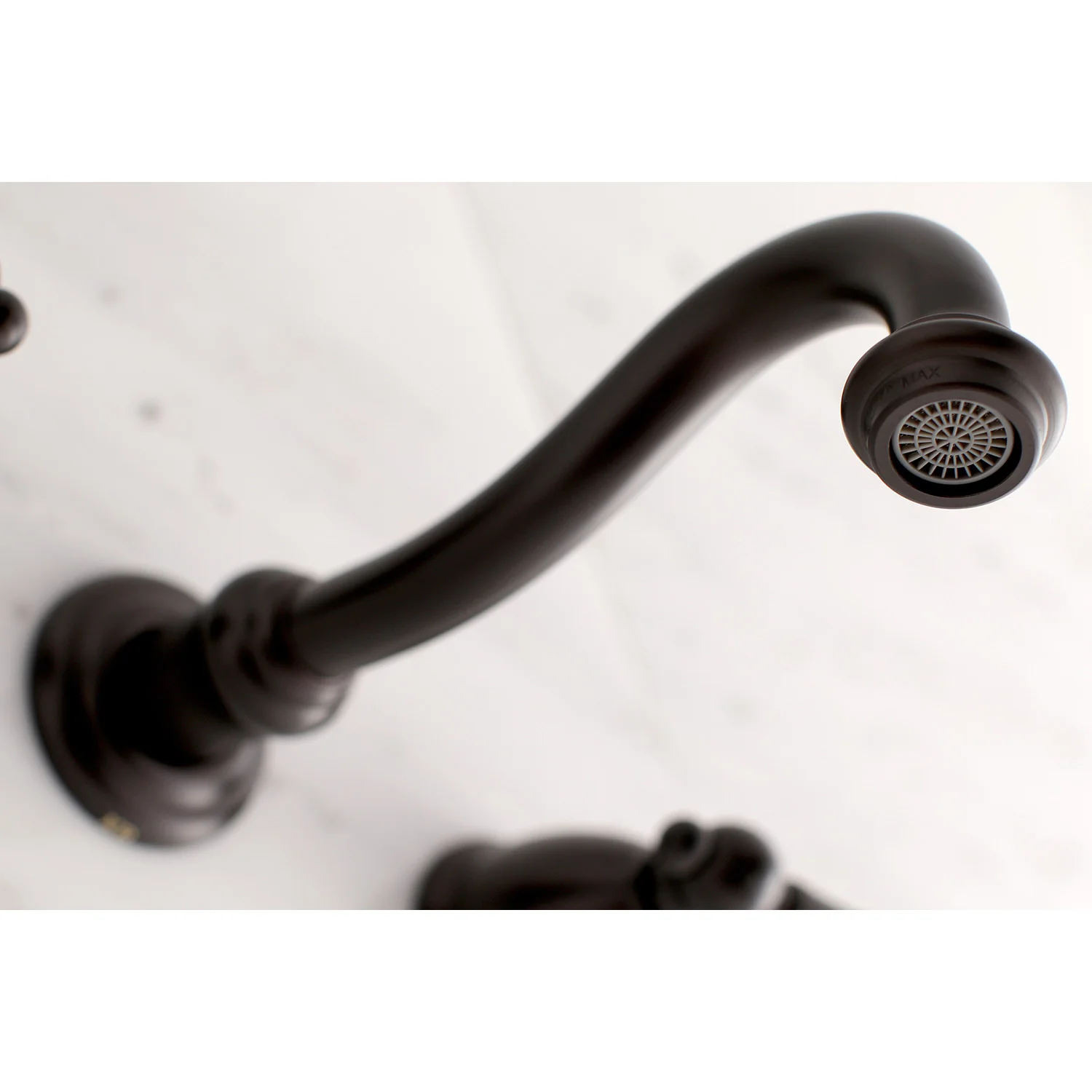 Kingston Heirloom KS3125PX - Vintage Double-Handle 3-Hole Wall Mount Bathroom Faucet, Oil Rubbed Bronze - Image 3