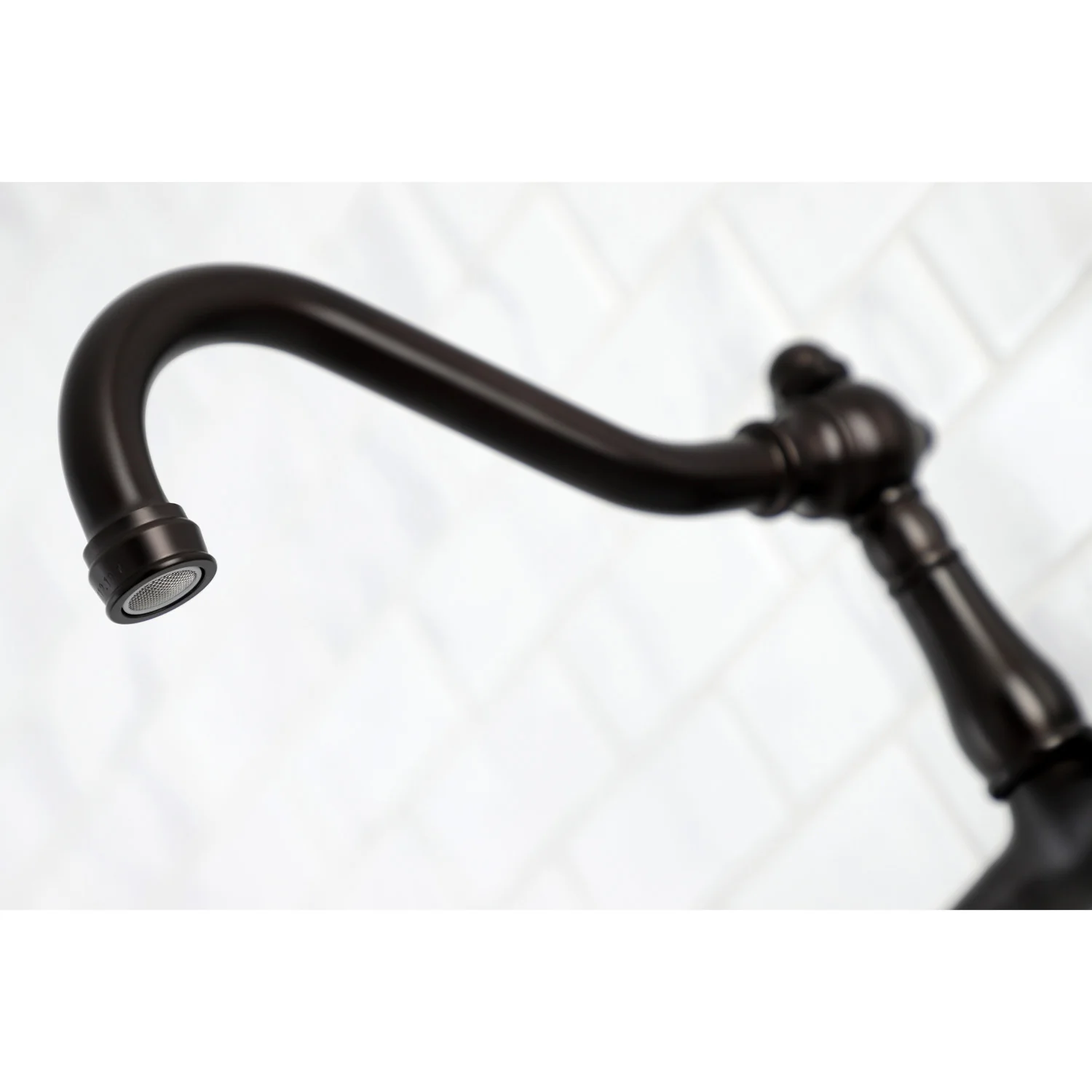 Kingston Heirloom KS3245PX - Vintage Double-Handle 2-Hole Wall Mount Bathroom Faucet, Oil Rubbed Bronze - Image 2