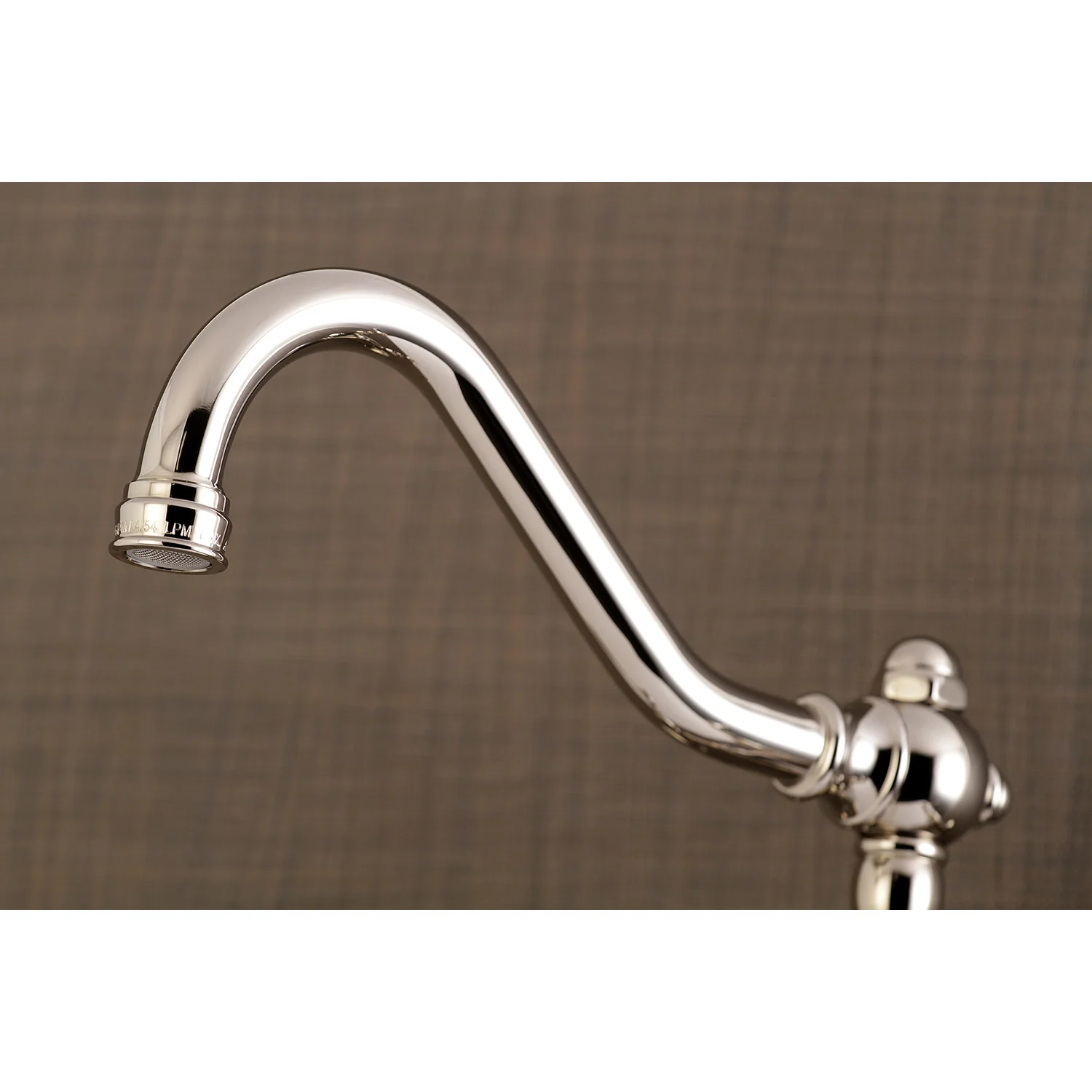 Kingston Heirloom KS3246BEX - Essex Double-Handle 2-Hole Wall Mount Bathroom Faucet, Polished Nickel - Image 3