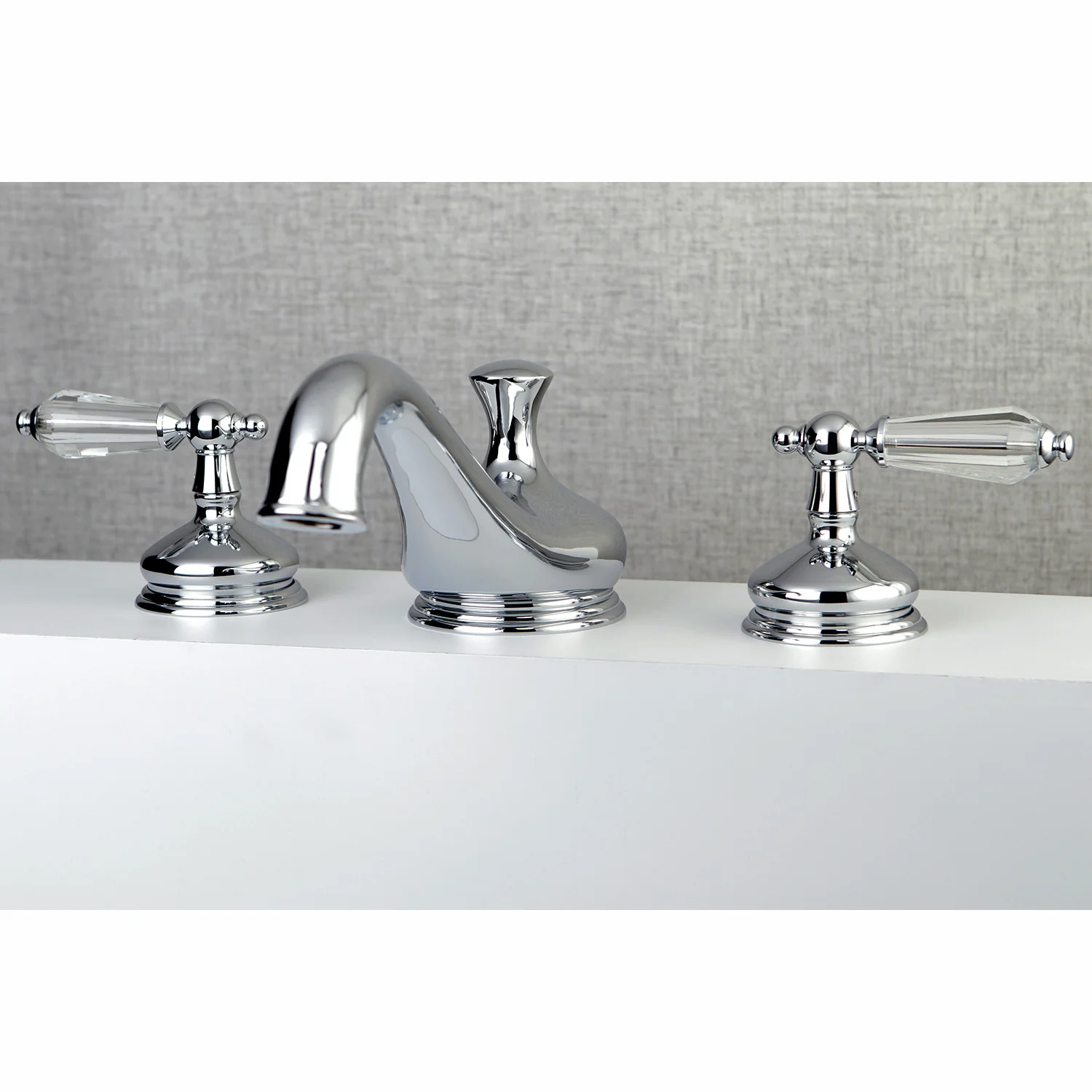 Kingston Heirloom KS3331WLL - Wilshire Two-Handle 3-Hole Deck Mount Roman Tub Faucet, Polished Chrome - Image 2