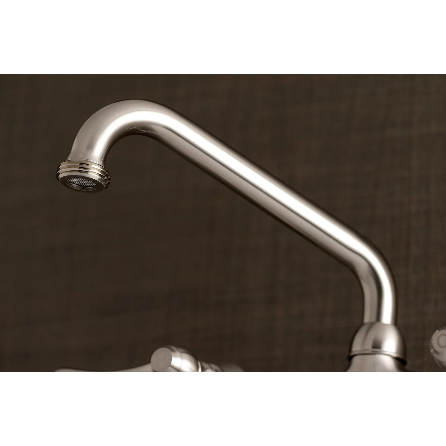 Kingston Heirloom KS373SN - Kingston Double-Handle 2-Hole Wall Mount Laundry Faucet, Brushed Nickel - Image 3