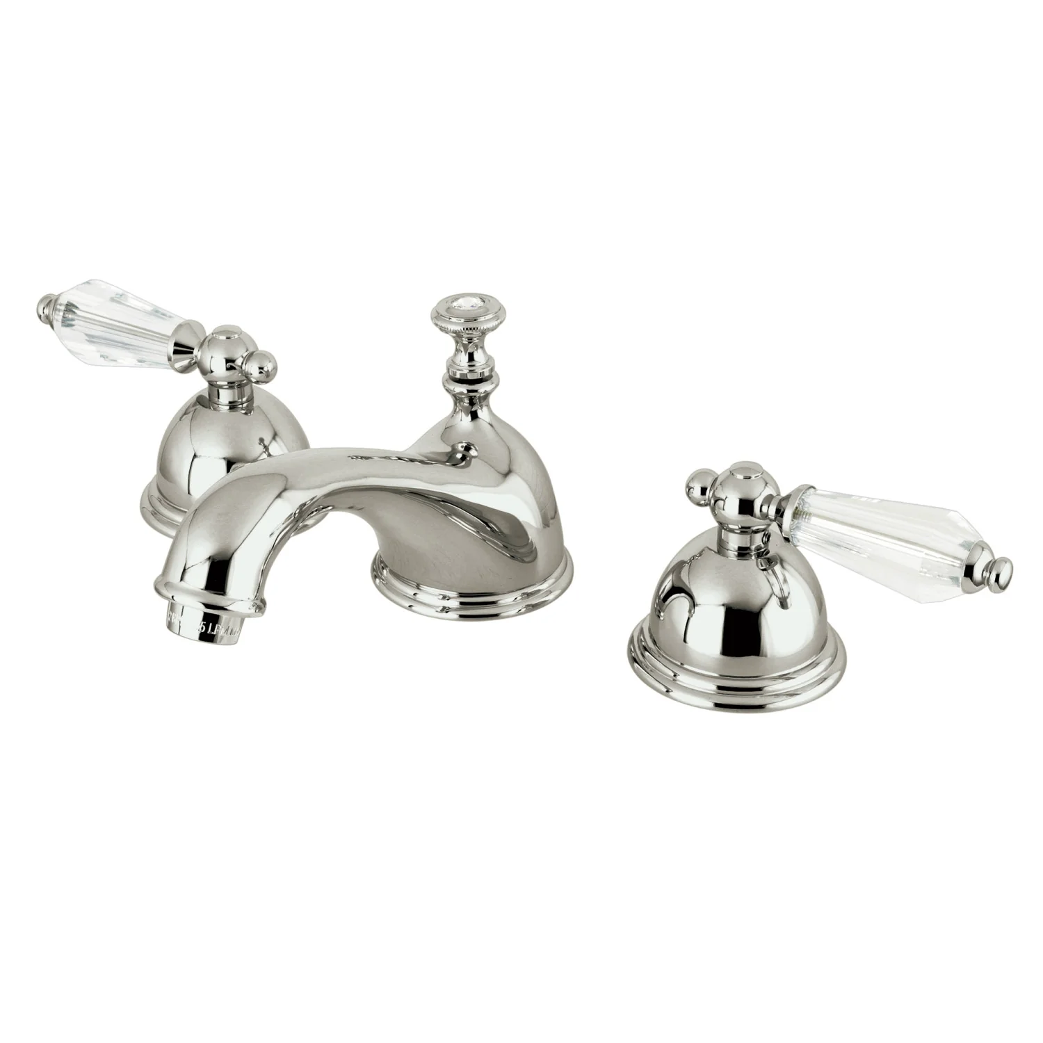 Kingston Tulare KS3968WLL - Wilshire Two-Handle 3-Hole Deck Mount Widespread Bathroom Faucet with Brass Pop-Up, Brushed Nickel
