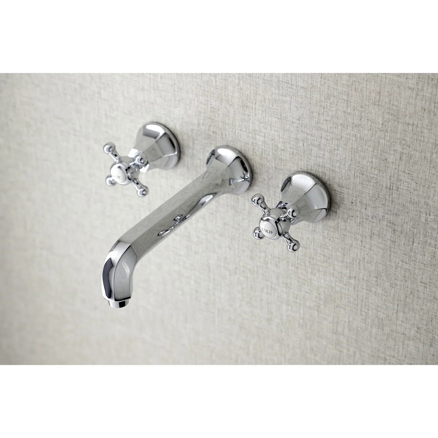 Kingston Tulare KS4021BX - Metropolitan Two-Handle 3-Hole Wall Mount Tub Faucet, Polished Chrome - Image 2