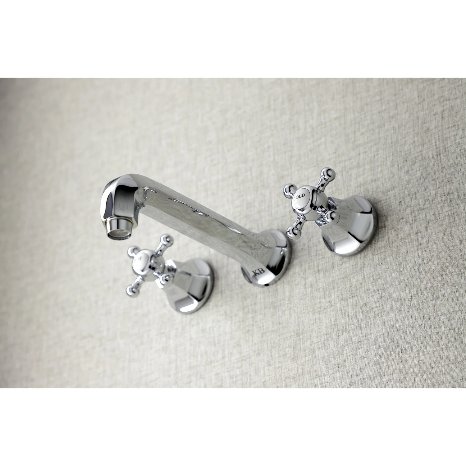 Kingston Tulare KS4021BX - Metropolitan Two-Handle 3-Hole Wall Mount Tub Faucet, Polished Chrome - Image 3