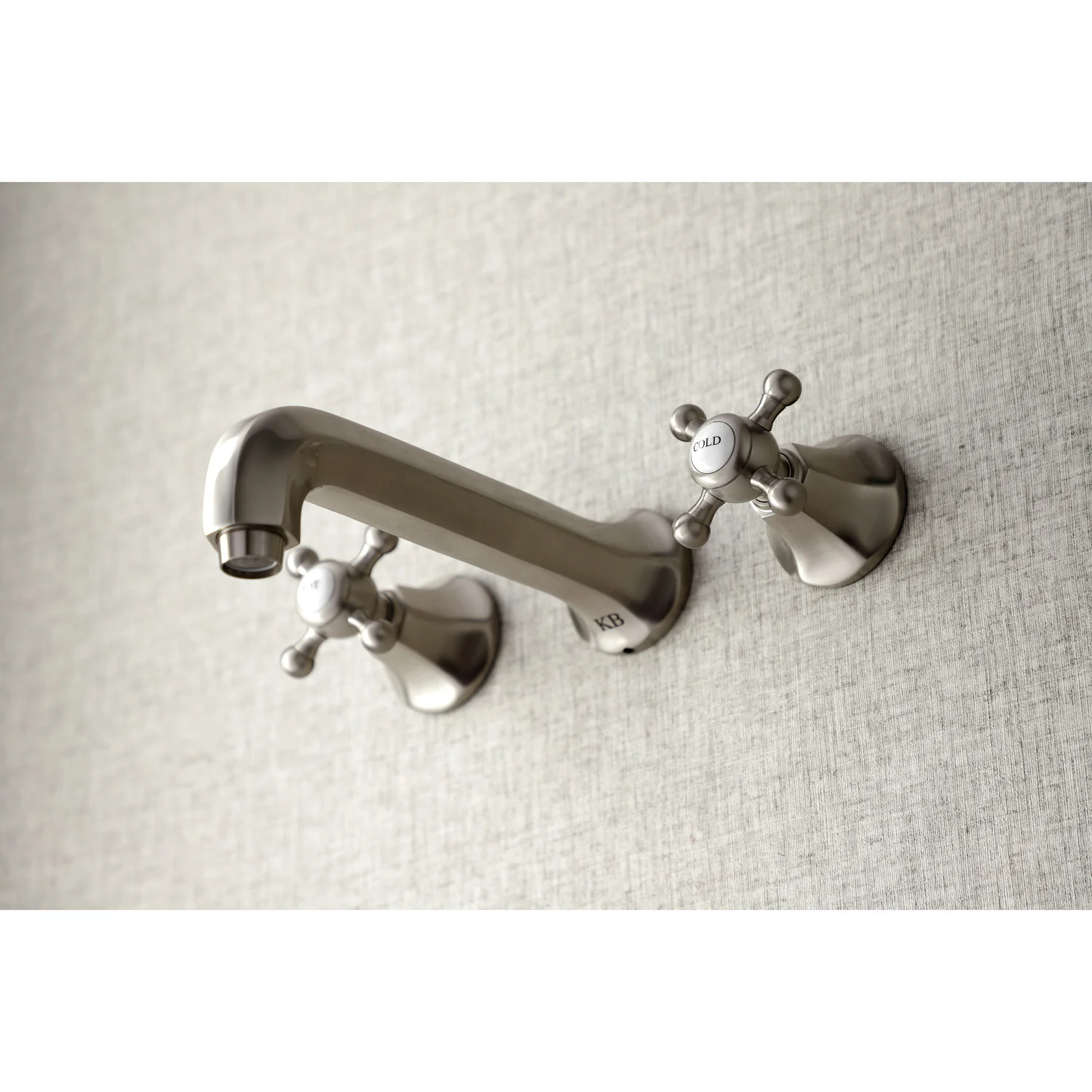 Kingston Tulare KS4028BX - Metropolitan Two-Handle 3-Hole Wall Mount Tub Faucet, Brushed Nickel - Image 5