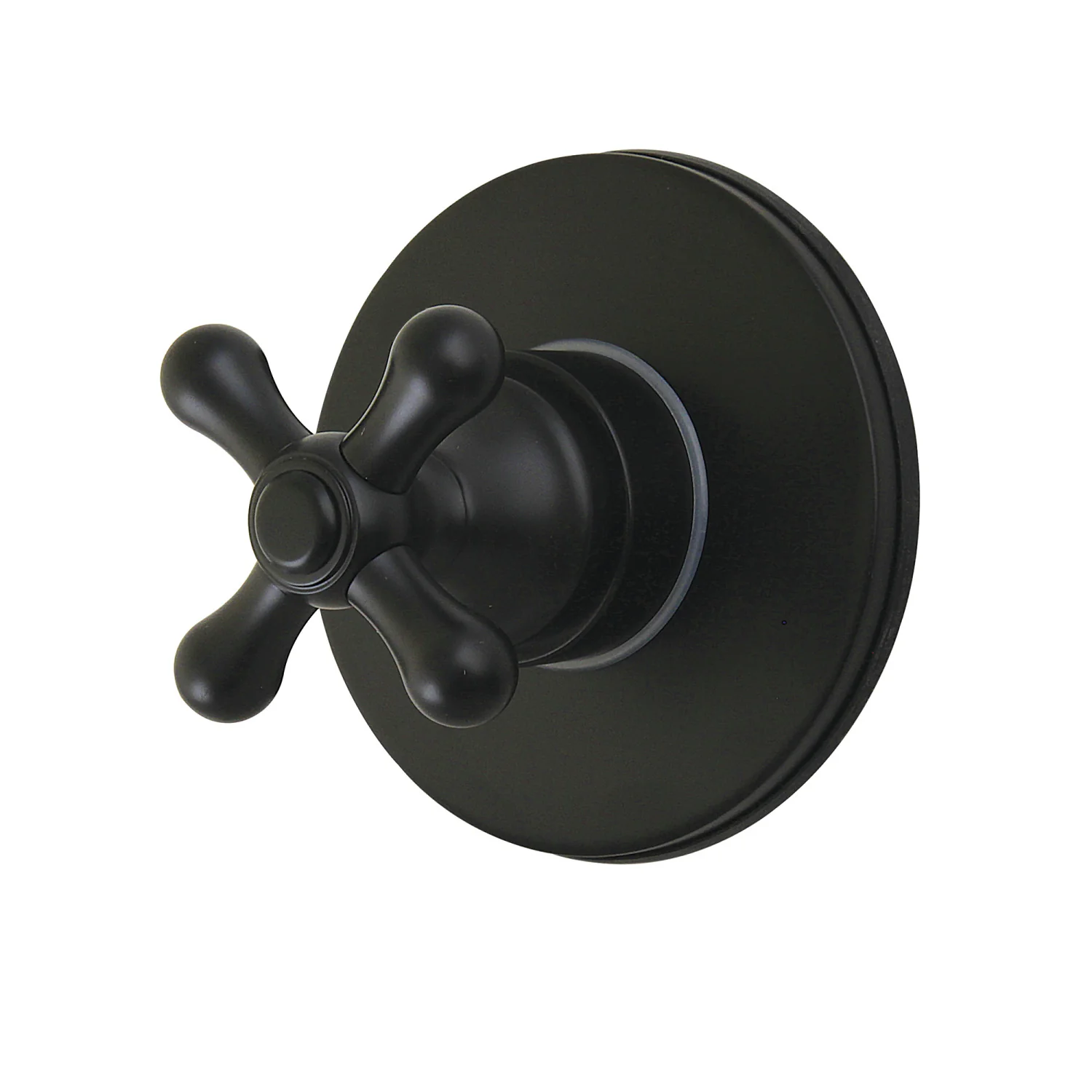 Kingston Heirloom KS4030AX - Restoration Single-Handle Six-Way Diverter Valve with Round Trim Kit, Matte Black