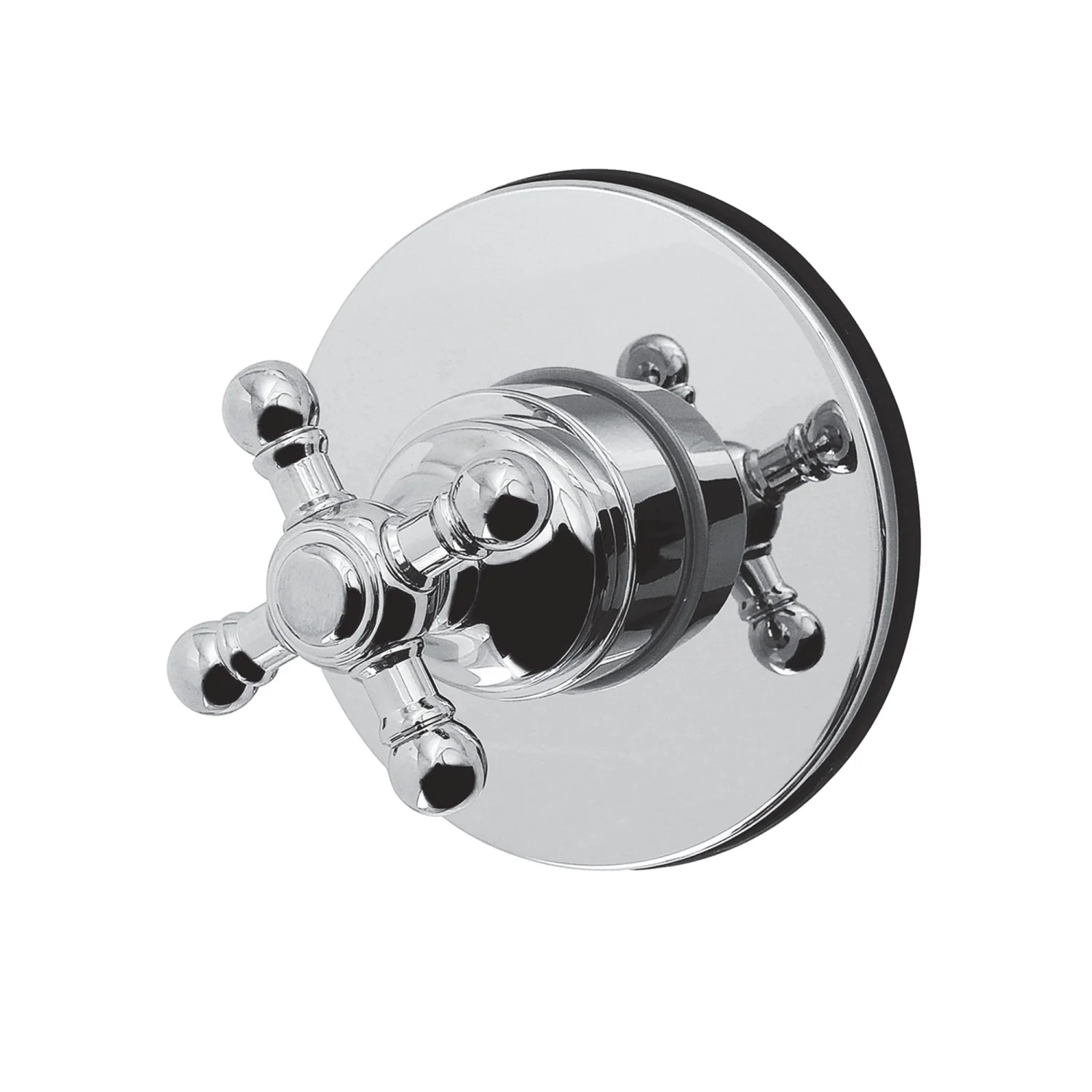 Kingston Heirloom KS4031BX - Metropolitan Single-Handle Six-Way Diverter Valve with Round Trim Kit, Polished Chrome