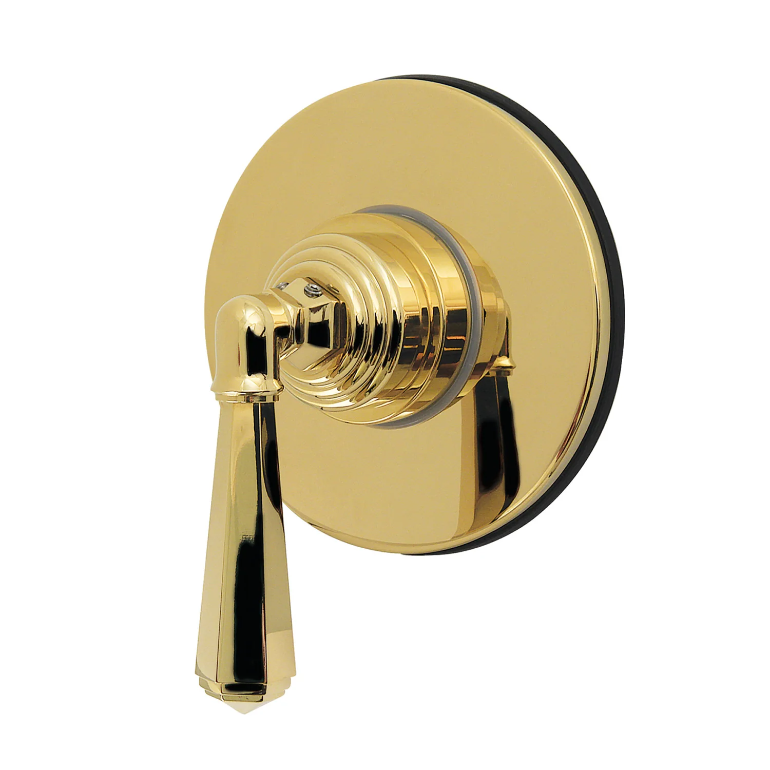 Kingston Tulare KS4032HL - Metropolitan Single-Handle Six-Way Diverter Valve with Round Trim Kit, Polished Brass