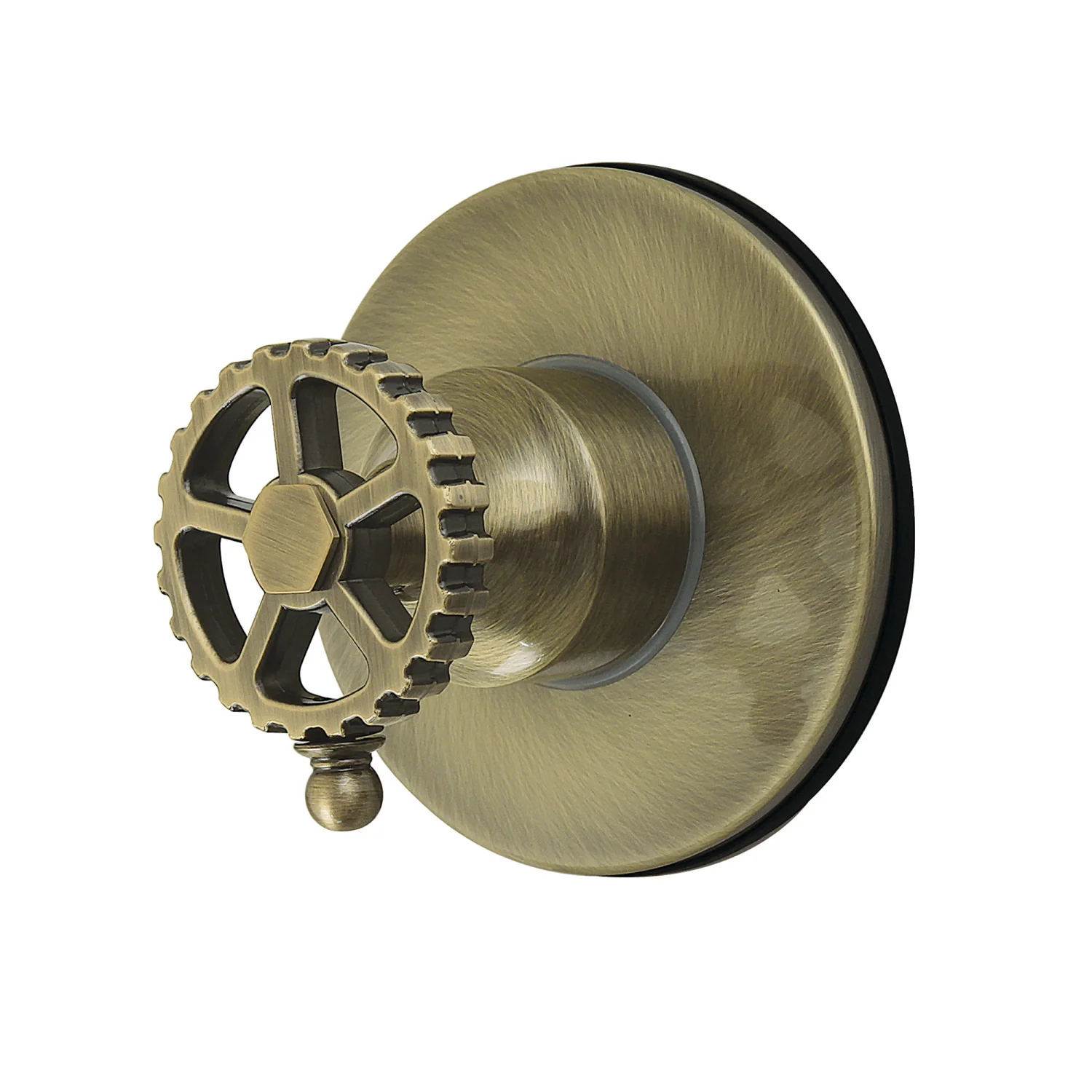 Kingston Sona KS4033CG - Fuller Single-Handle Six-Way Diverter Valve with Round Trim Kit, Antique Brass