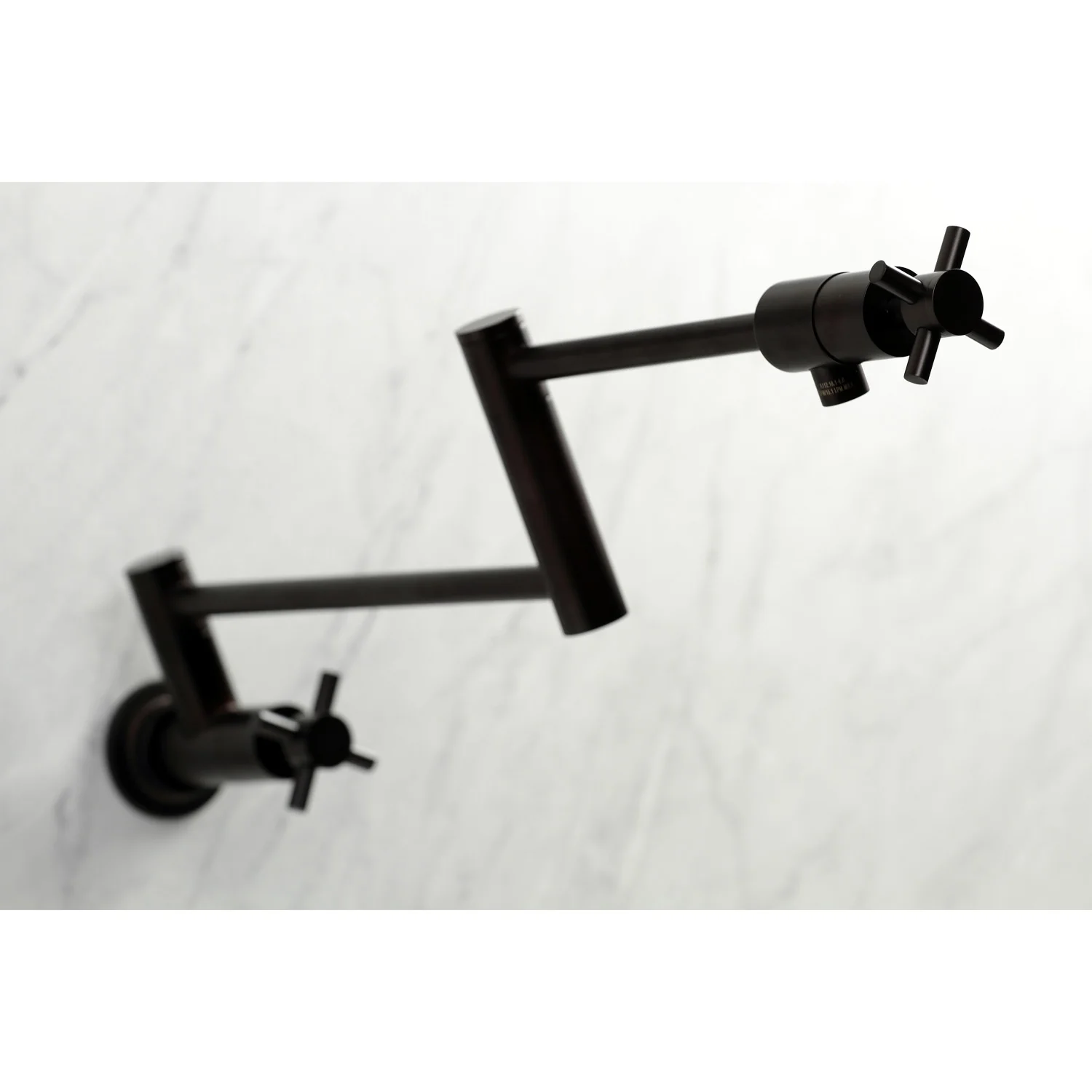 Kingston Sona KS4105DX - Concord Two-Handle 1-Hole Wall Mount Pot Filler Faucet, Oil Rubbed Bronze - Image 2