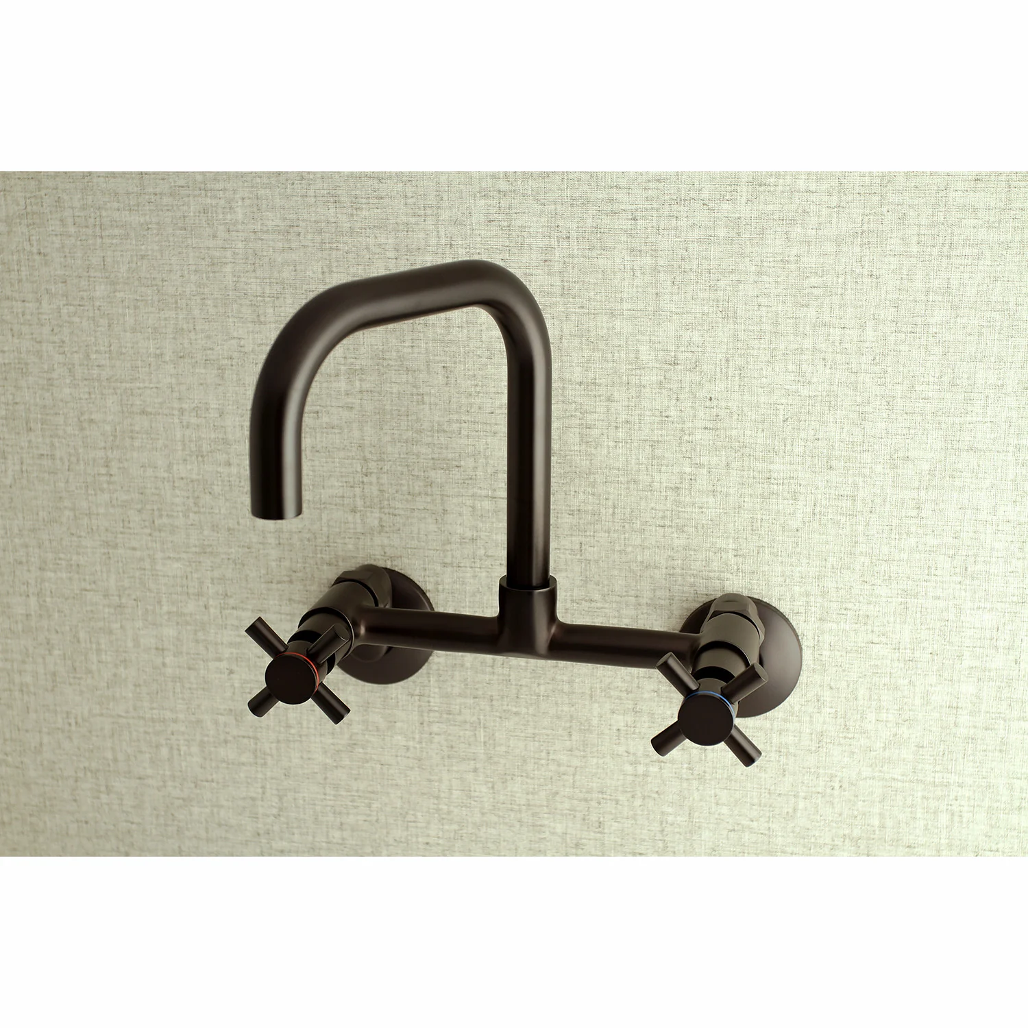Kingston Sona KS413ORB - Concord Two-Handle 2-Hole Wall Mount Kitchen Faucet, Oil Rubbed Bronze - Image 3