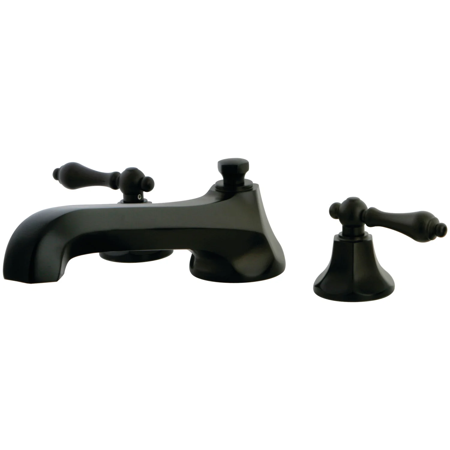 Kingston Tulare KS4305AL - Metropolitan Two-Handle 3-Hole Deck Mount Roman Tub Faucet, Oil Rubbed Bronze