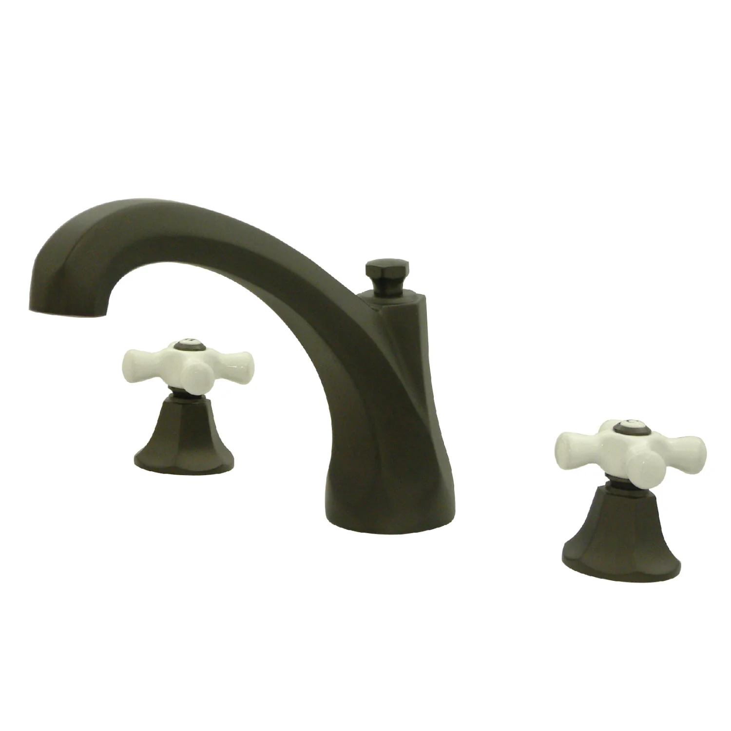 Kingston Heirloom KS4325PX - Metropolitan Two-Handle 3-Hole Deck Mount Roman Tub Faucet, Oil Rubbed Bronze