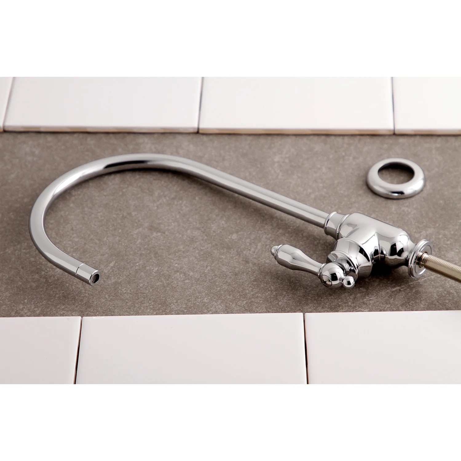 Kingston Heirloom KS5191TAL - Tudor Single-Handle 1-Hole Deck Mount Water Filtration Faucet, Polished Chrome - Image 6