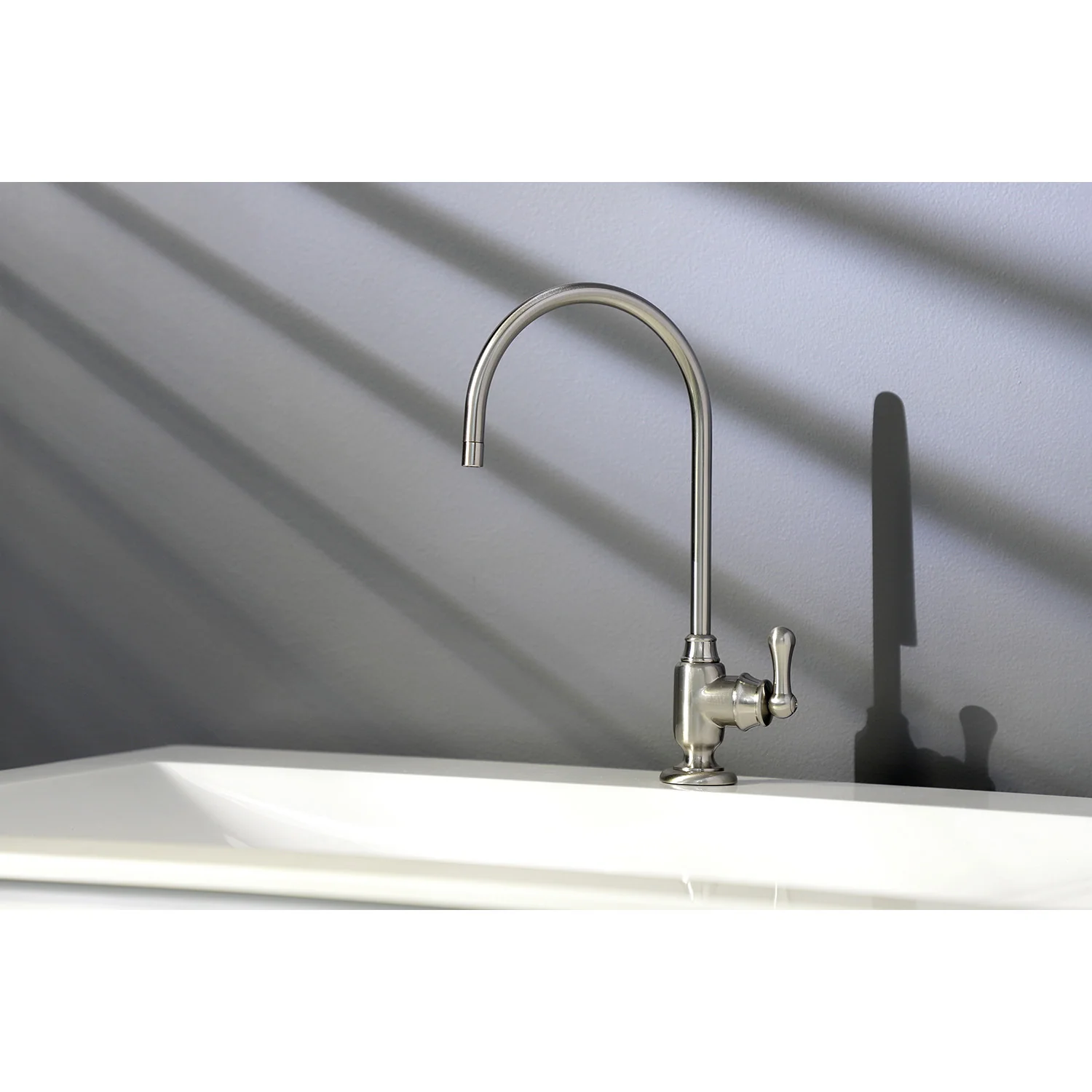 Kingston Heirloom KS5198AL - Royale Single-Handle 1-Hole Deck Mount Water Filtration Faucet, Brushed Nickel - Image 4