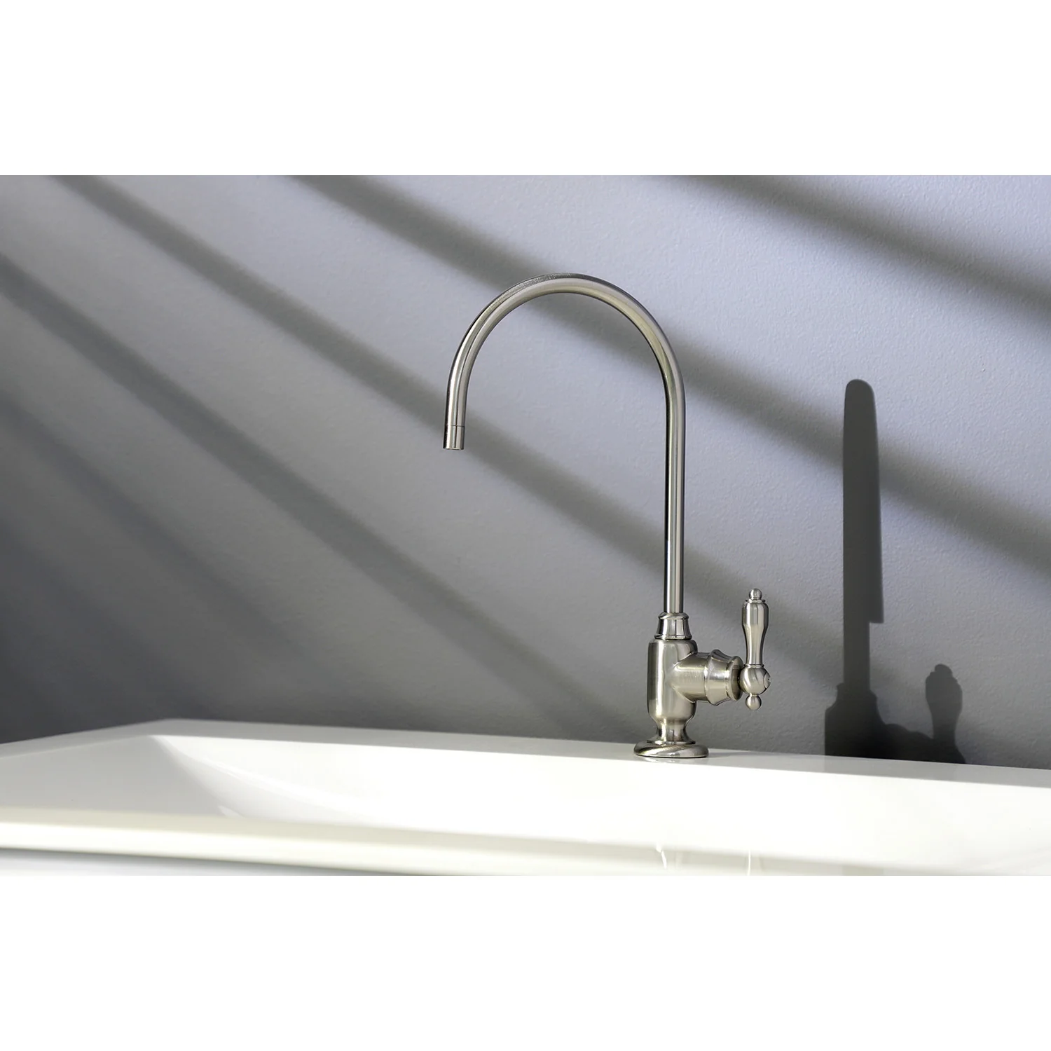 Kingston Heirloom KS5198TAL - Tudor Single-Handle 1-Hole Deck Mount Water Filtration Faucet, Brushed Nickel - Image 2