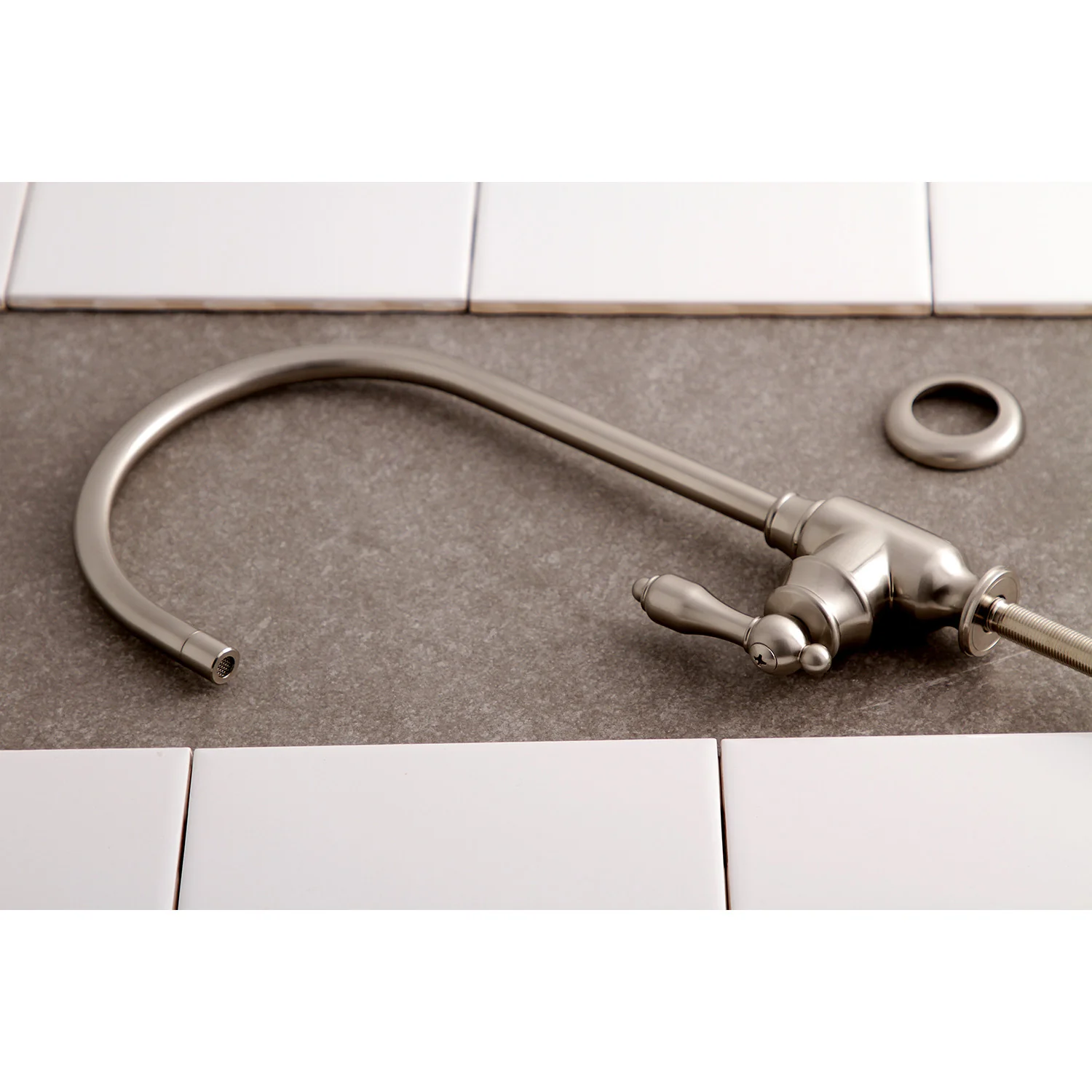 Kingston Heirloom KS5198TAL - Tudor Single-Handle 1-Hole Deck Mount Water Filtration Faucet, Brushed Nickel - Image 5