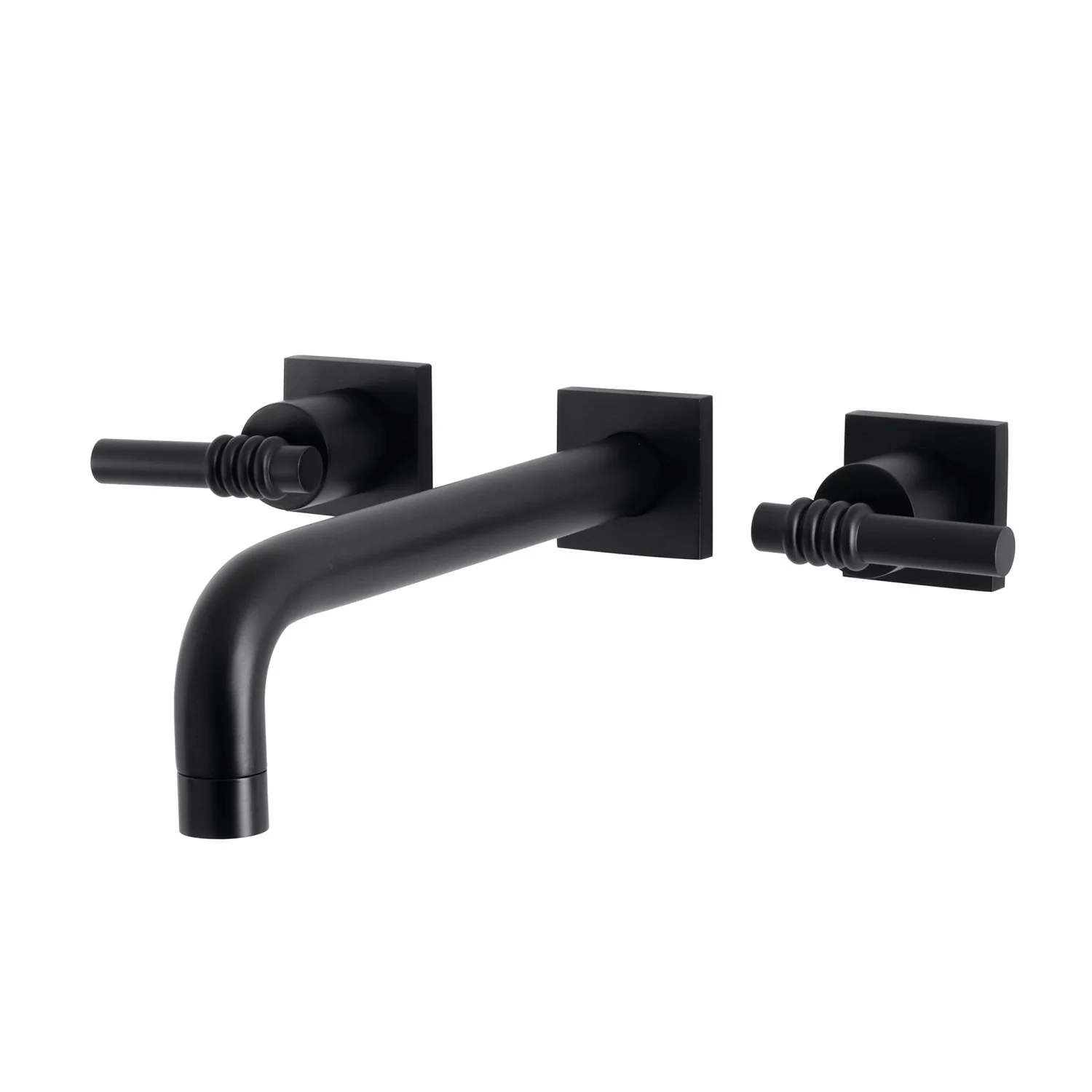 Kingston Sona KS6020ML - Milano Two-Handle 3-Hole Wall Mount Tub Faucet, Matte Black