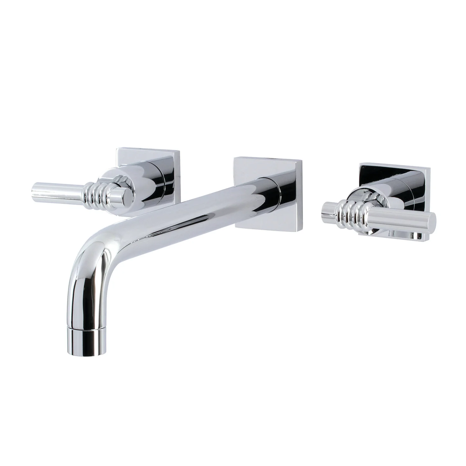 Kingston Sona KS6021ML - Milano Two-Handle 3-Hole Wall Mount Tub Faucet, Polished Chrome