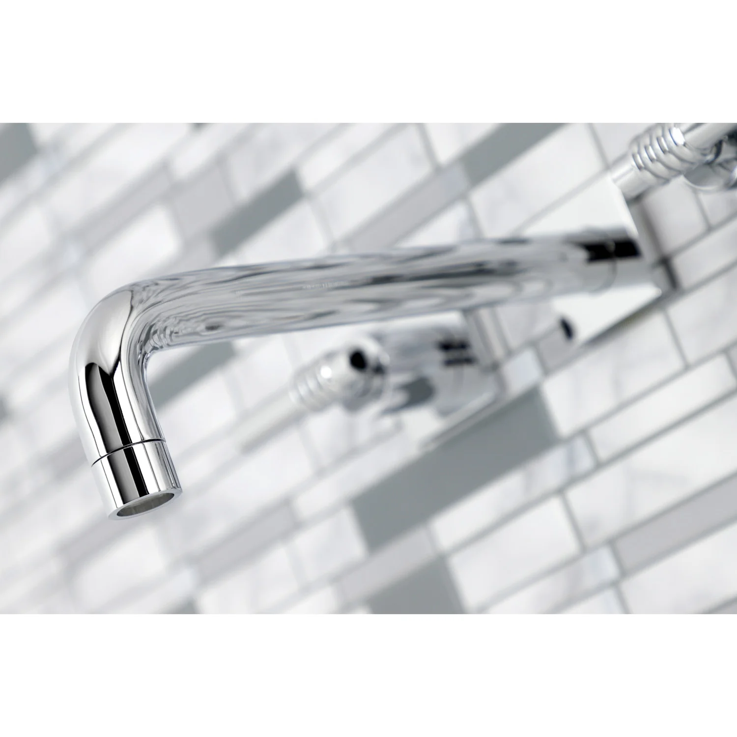 Kingston Sona KS6021ML - Milano Two-Handle 3-Hole Wall Mount Tub Faucet, Polished Chrome - Image 3