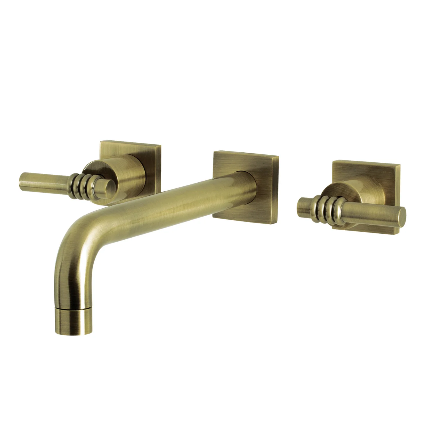 Kingston Sona KS6023ML - Milano Two-Handle 3-Hole Wall Mount Tub Faucet, Antique Brass