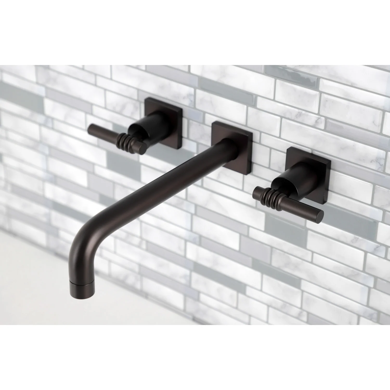 Kingston Sona KS6025ML - Milano Two-Handle 3-Hole Wall Mount Tub Faucet, Oil Rubbed Bronze - Image 5